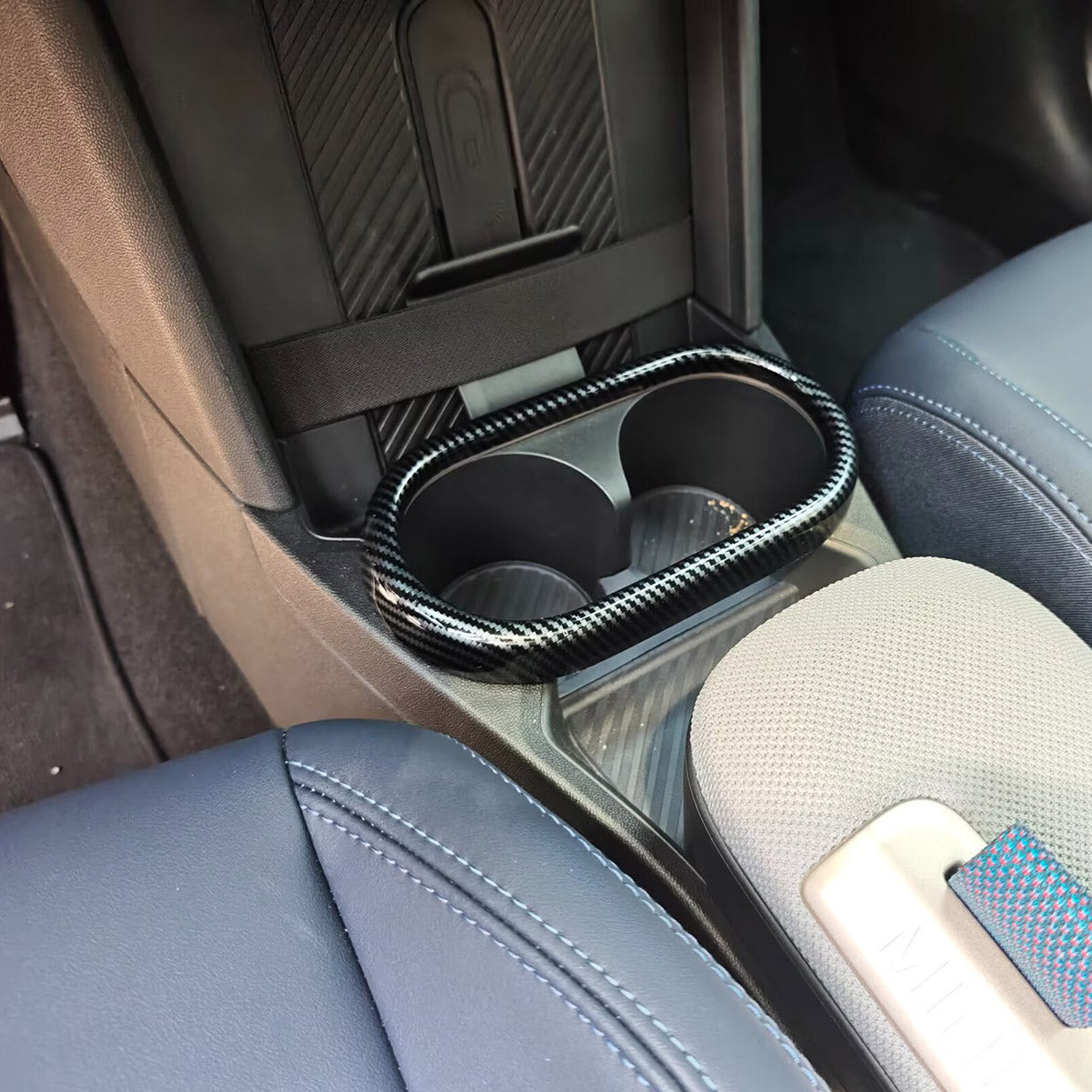 Fit for 2025 2026 New Mini Cooper/Mini Cooper S Interior Front Seat Center Console Cup Holder Cover Trim Carbon Fiber Pattern