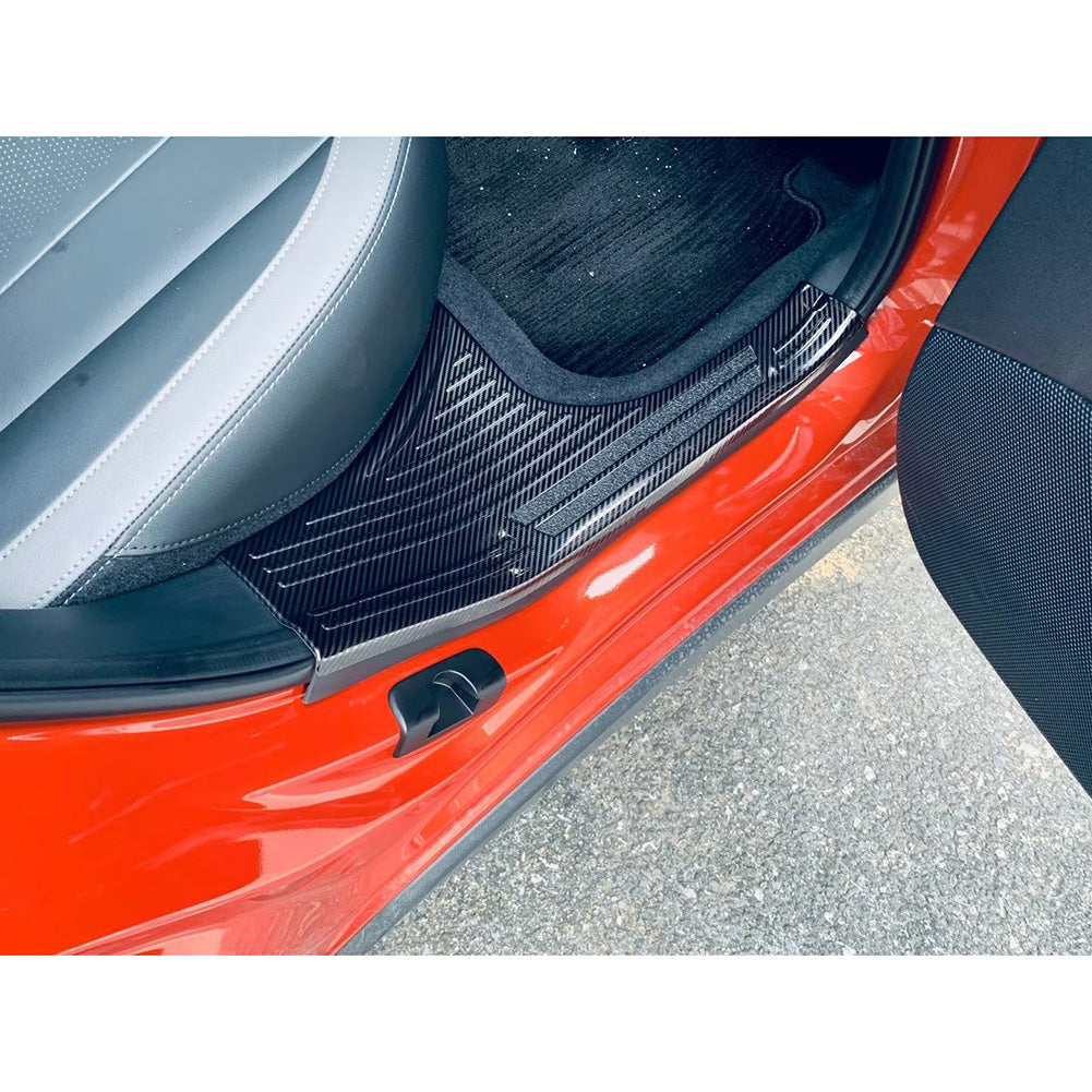 Fit for Subaru New Crosstrek 2024 Inside Door Sill Scuff Plate Guard Cover Trim Stainless Steel