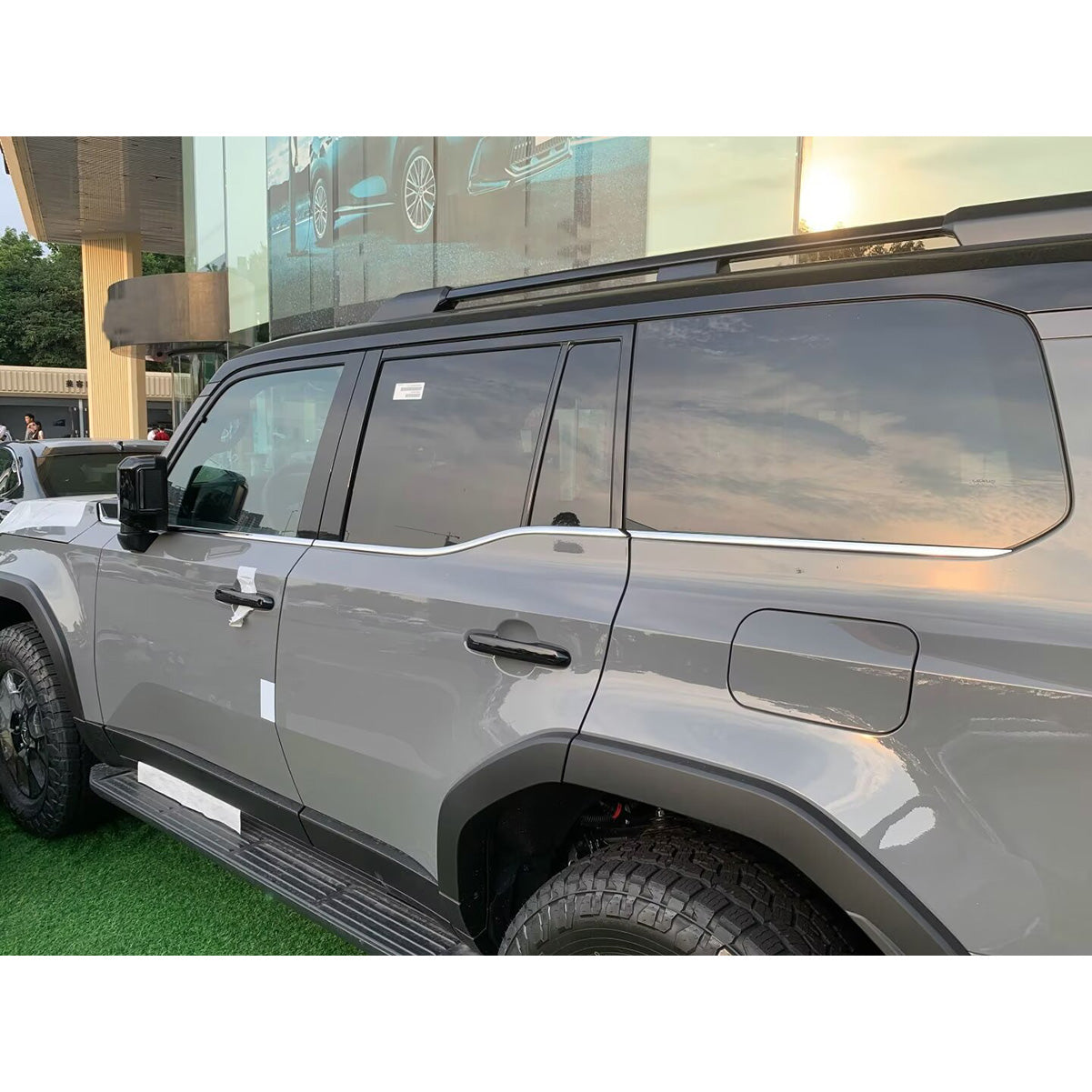 Fit for Toyota New Land Cruiser LC250 2024 2025 2026 Lower Windows Frame Sill Molding Cover Trims Stainless Steel