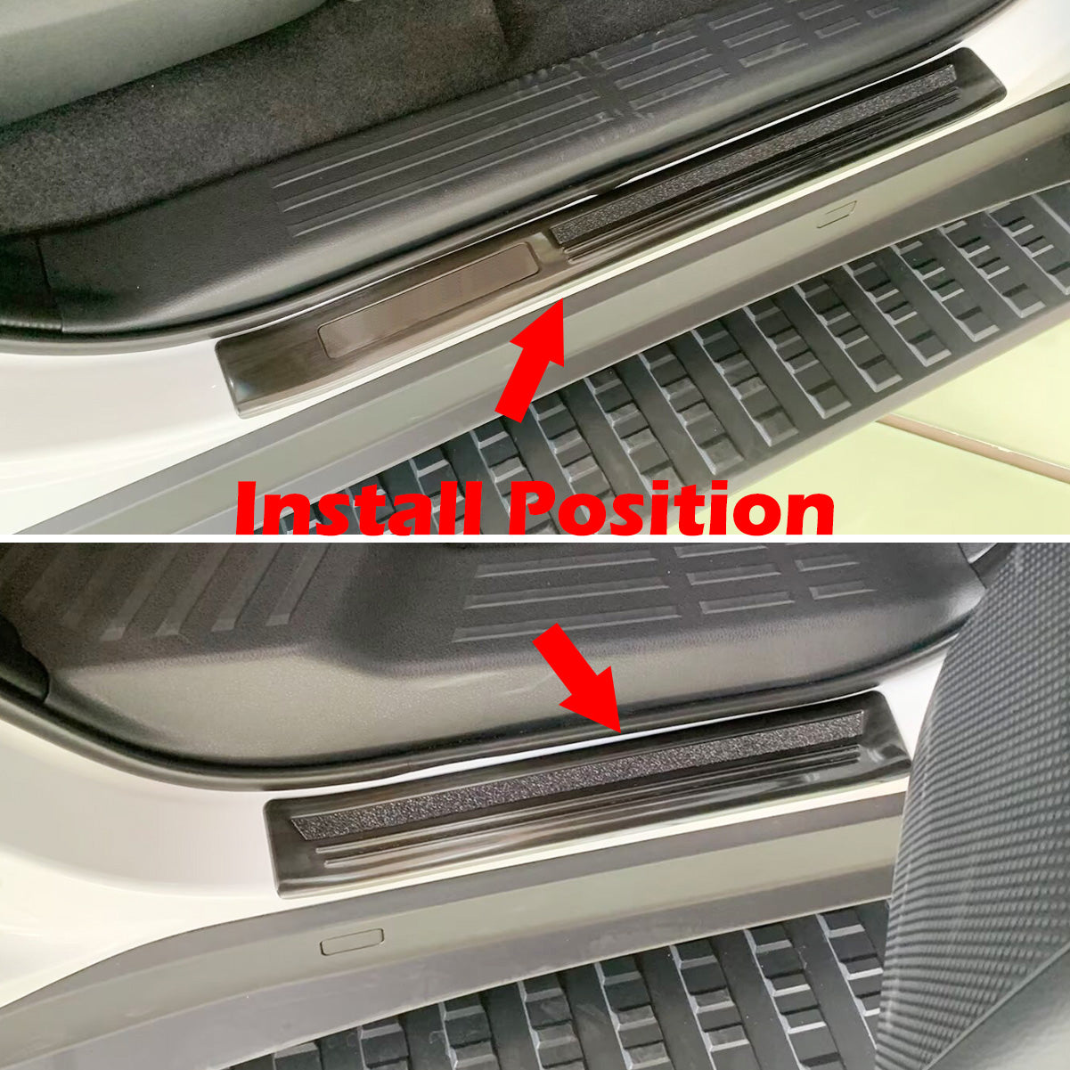 Fit for Lexus New GX GX550 / Toyota Land Cruise LC250 2024 2025 2026 Outside Door Sill Scuff Plate Guard Cover Trims Stainless Steel