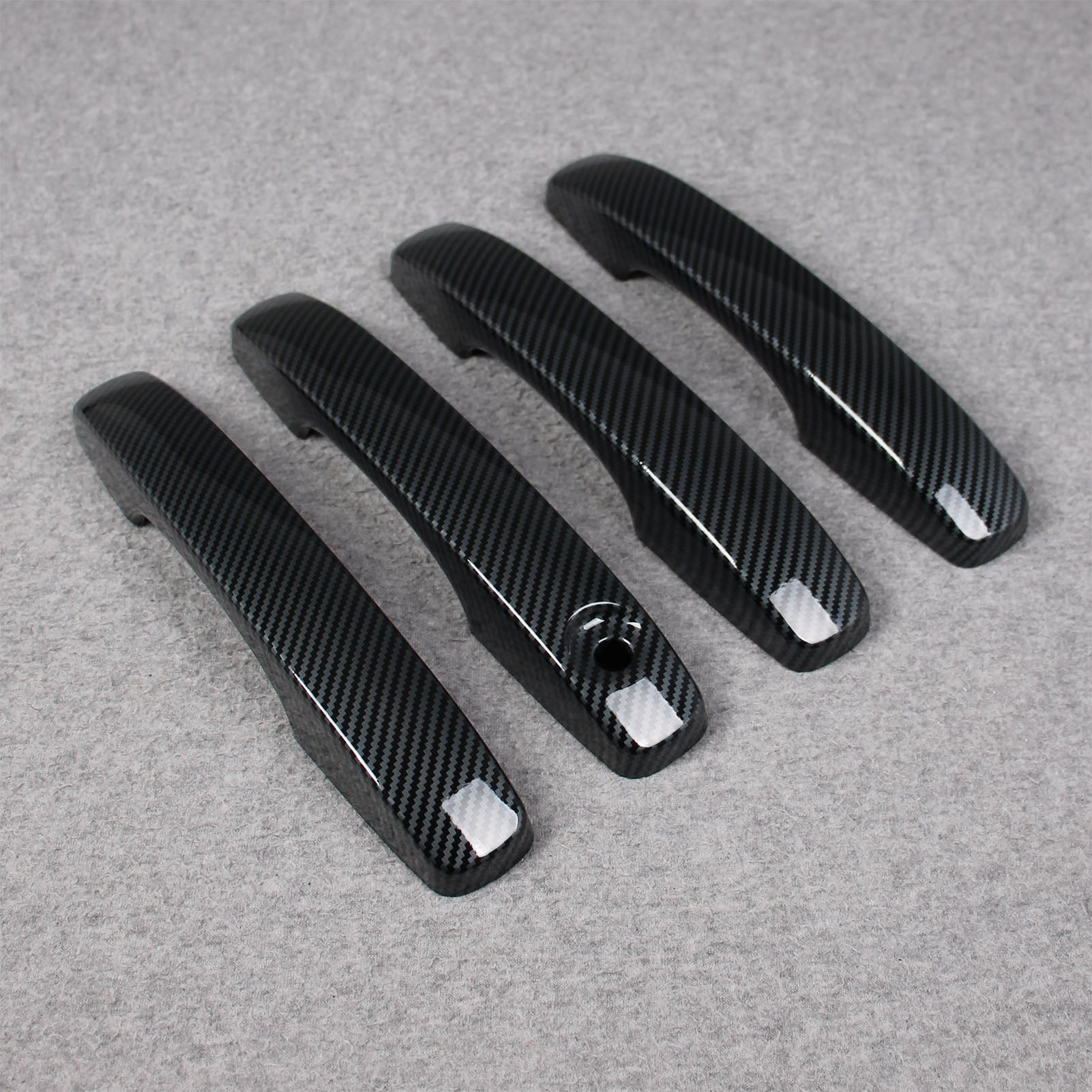 Fit for Ford Ranger 2024 Door Handle Cover Trims Carbon Fiber Pattern (Without Keyless Entry System)