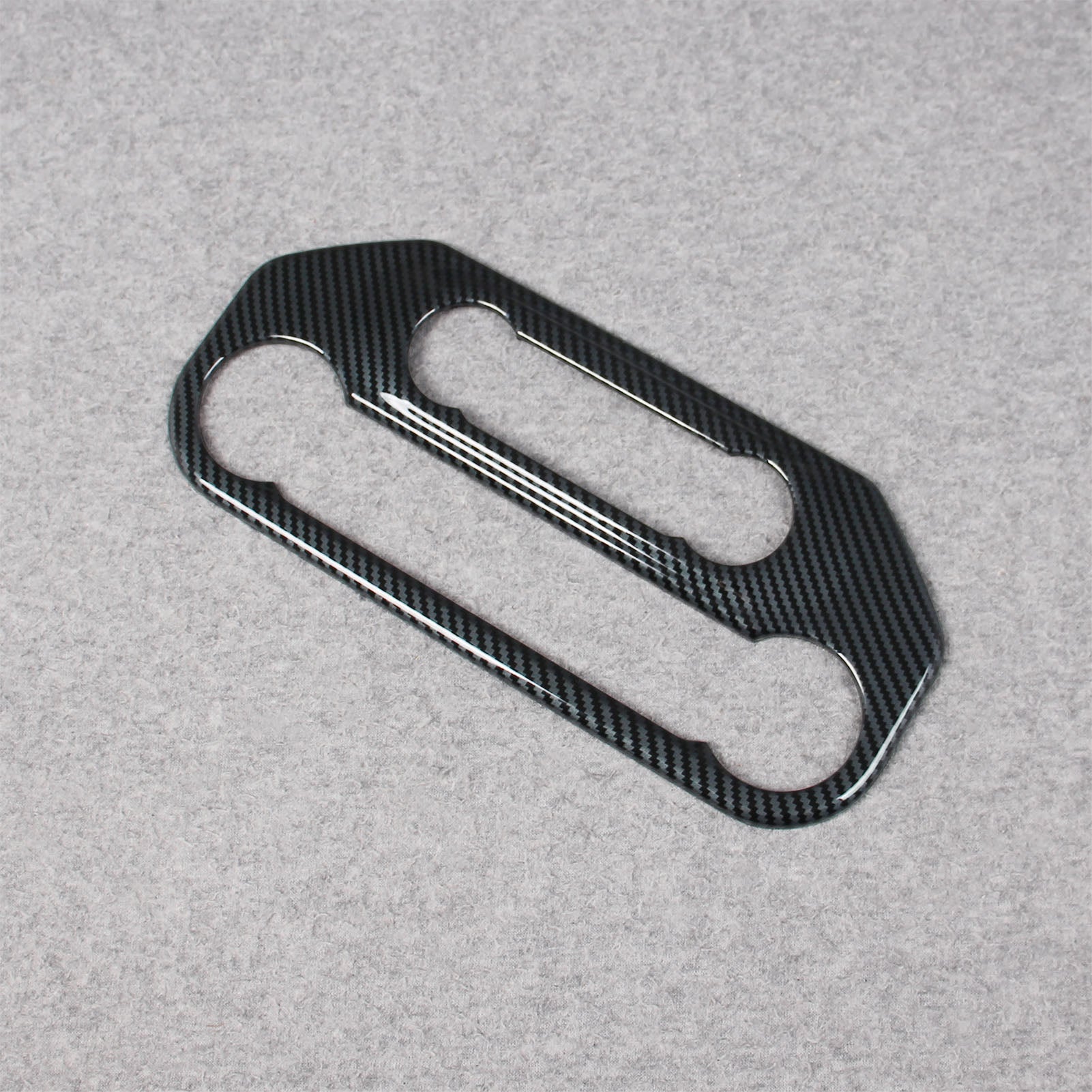 Fit for Ford Bronco 2023 2024 2025 Interior Front Center Air Condition Vent Outlet Cover Trim Carbon Fiber Pattern