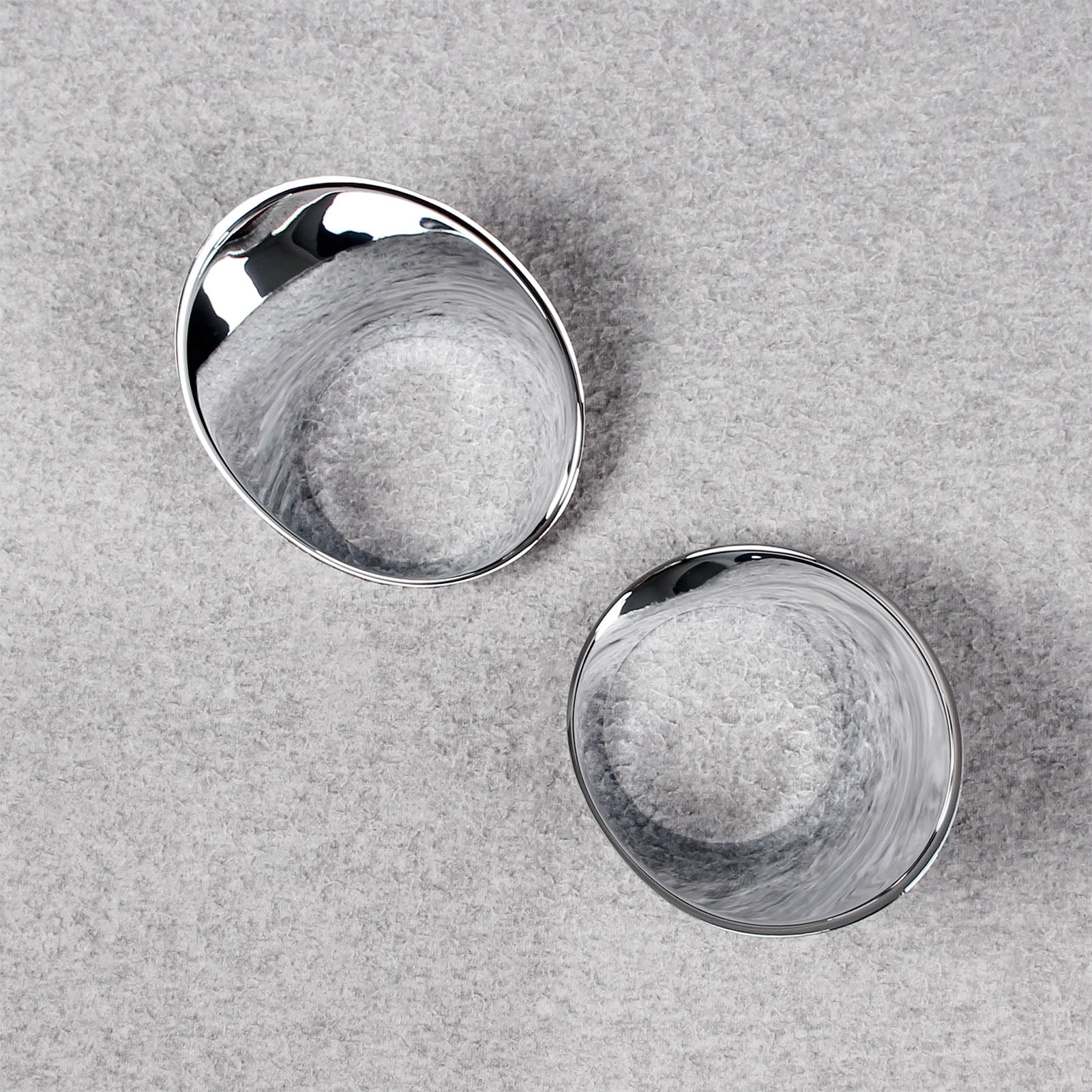 Beautost Fit for Subaru Crosstrek 2024 2025 Front Fog Light Lamp Cover Trim ABS Chrome