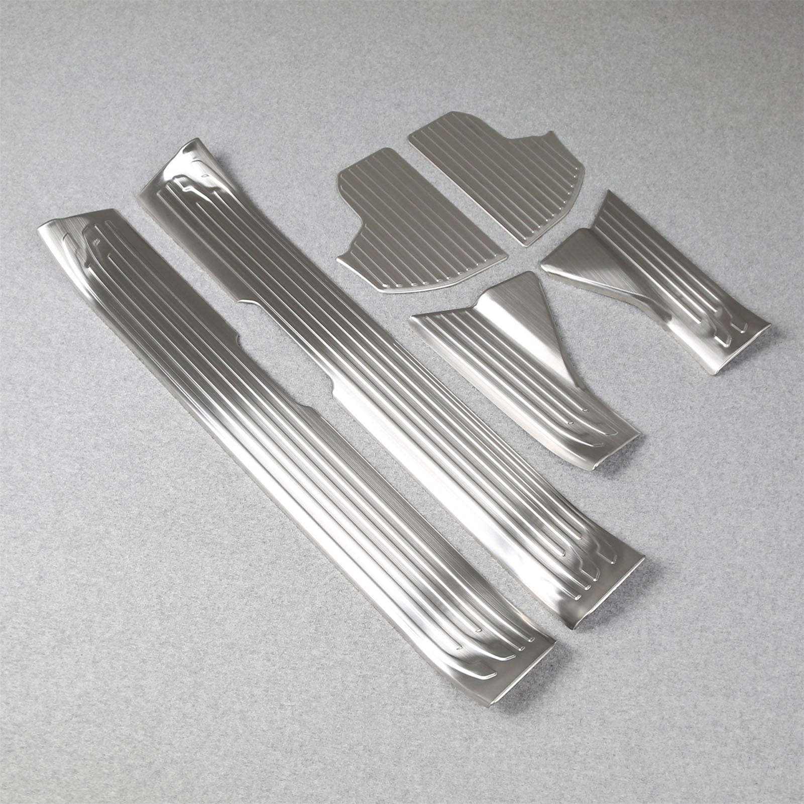 Fit for Toyota 4Runner 2025 2026 Inside Door Sill Scuff Plate Guard Cover Trims Stainless Steel