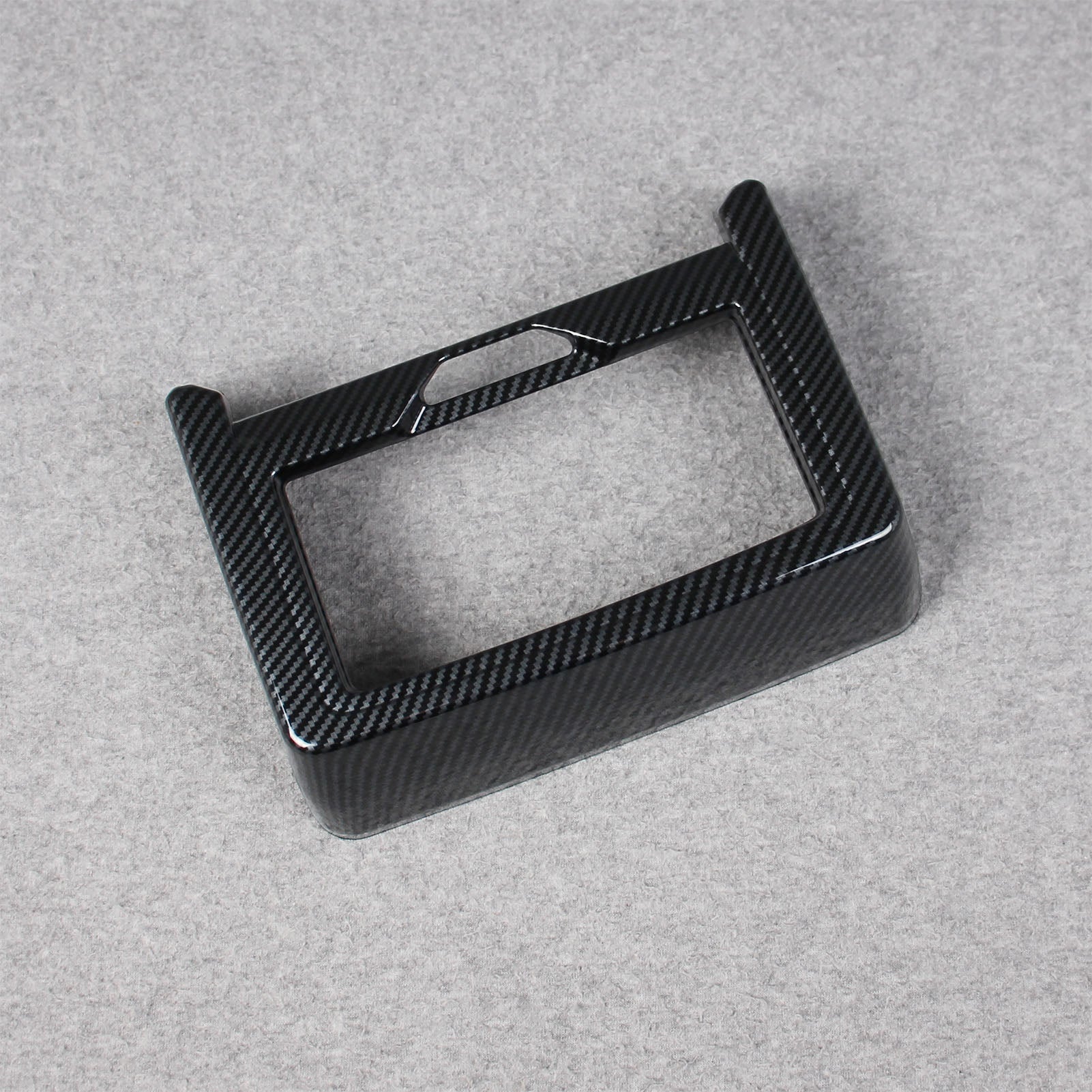 Fit for BMW 5 Series Sedan (G60) 530i 540i 2024 2025 Interior Rear Seat Cup Holder Cover Trim Carbon Fiber Pattern