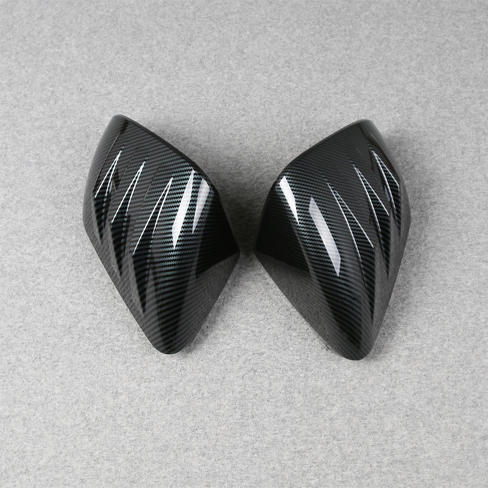 Fit for Ford New Mustang 2024 2025 2026 Rear View Mirror Cover Trims Carbon Fiber Pattern