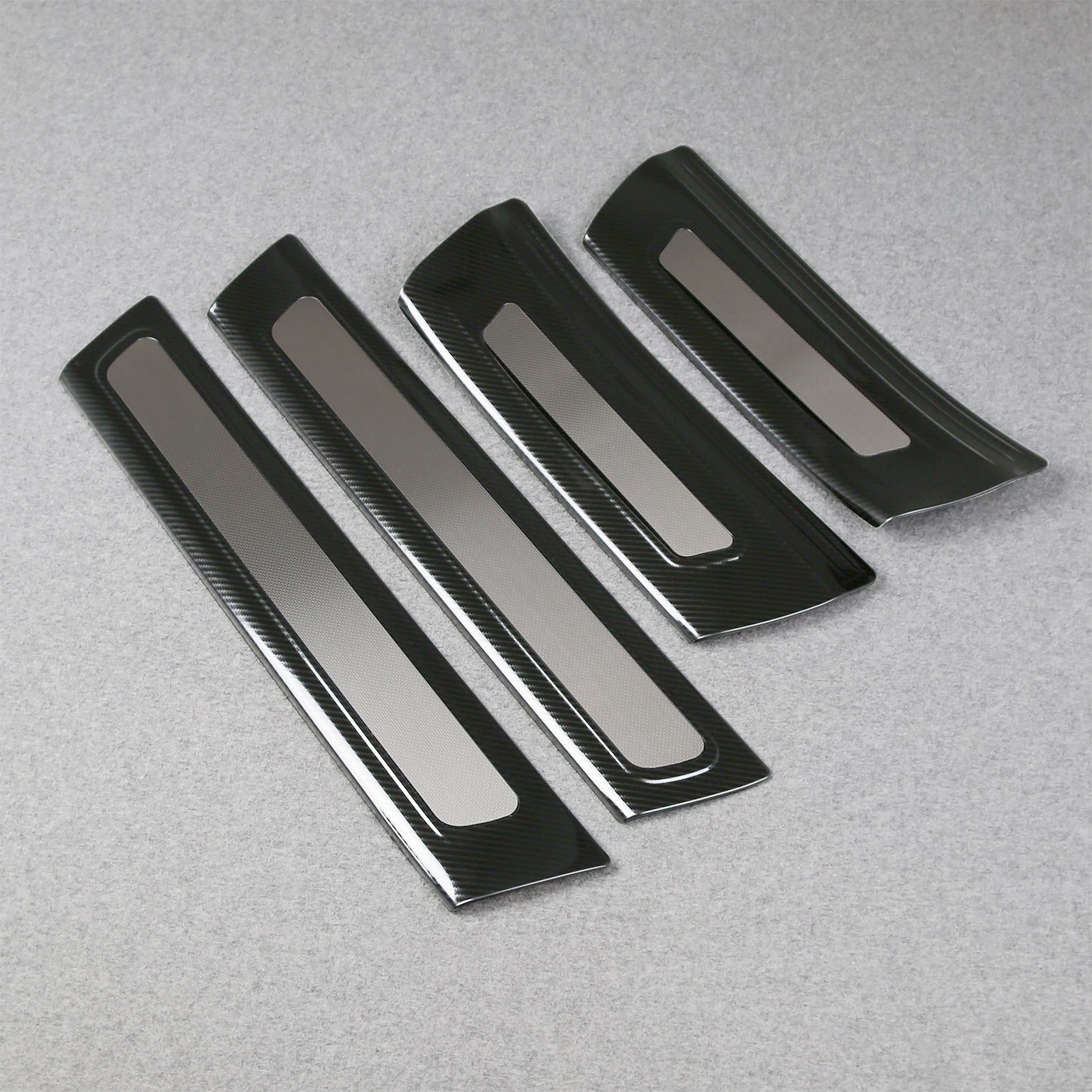 Fit for Jeep New Grand Cherokee 2024 2025 Inside Door Sill Scuff Plate Guard Cover Trims Stainless Steel