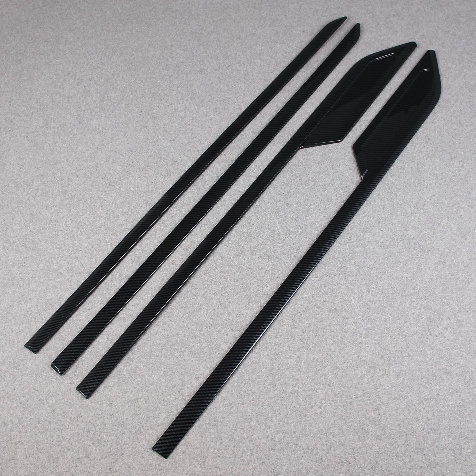 Toyota Tundra 2022 2023 Body Side Molding Door Guard Cover Trims Carbon Fiber Pattern