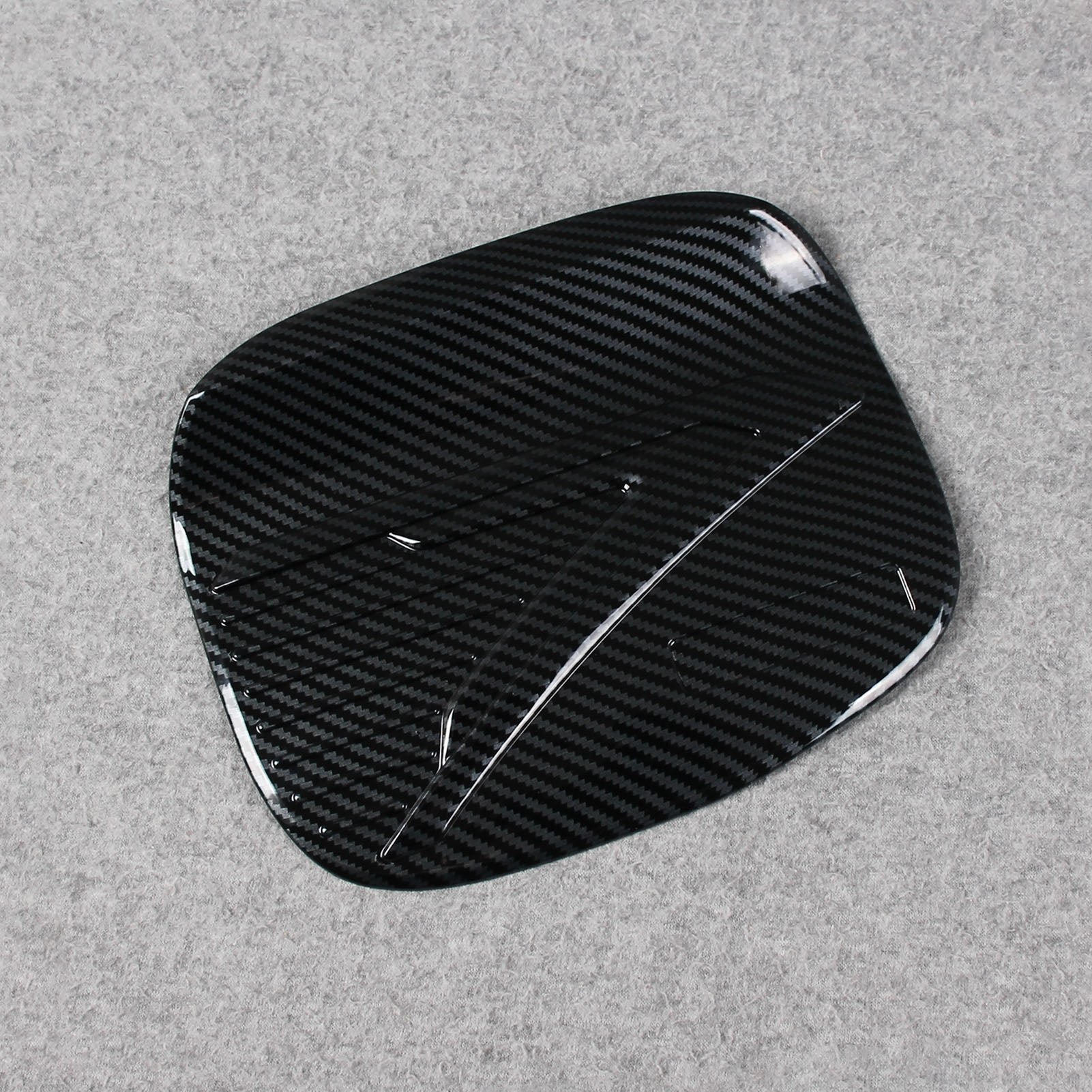 Mitsubishi New Outlander 2022 2023 Fuel Gas Tank Cap Cover Trim Carbon Fiber Pattern