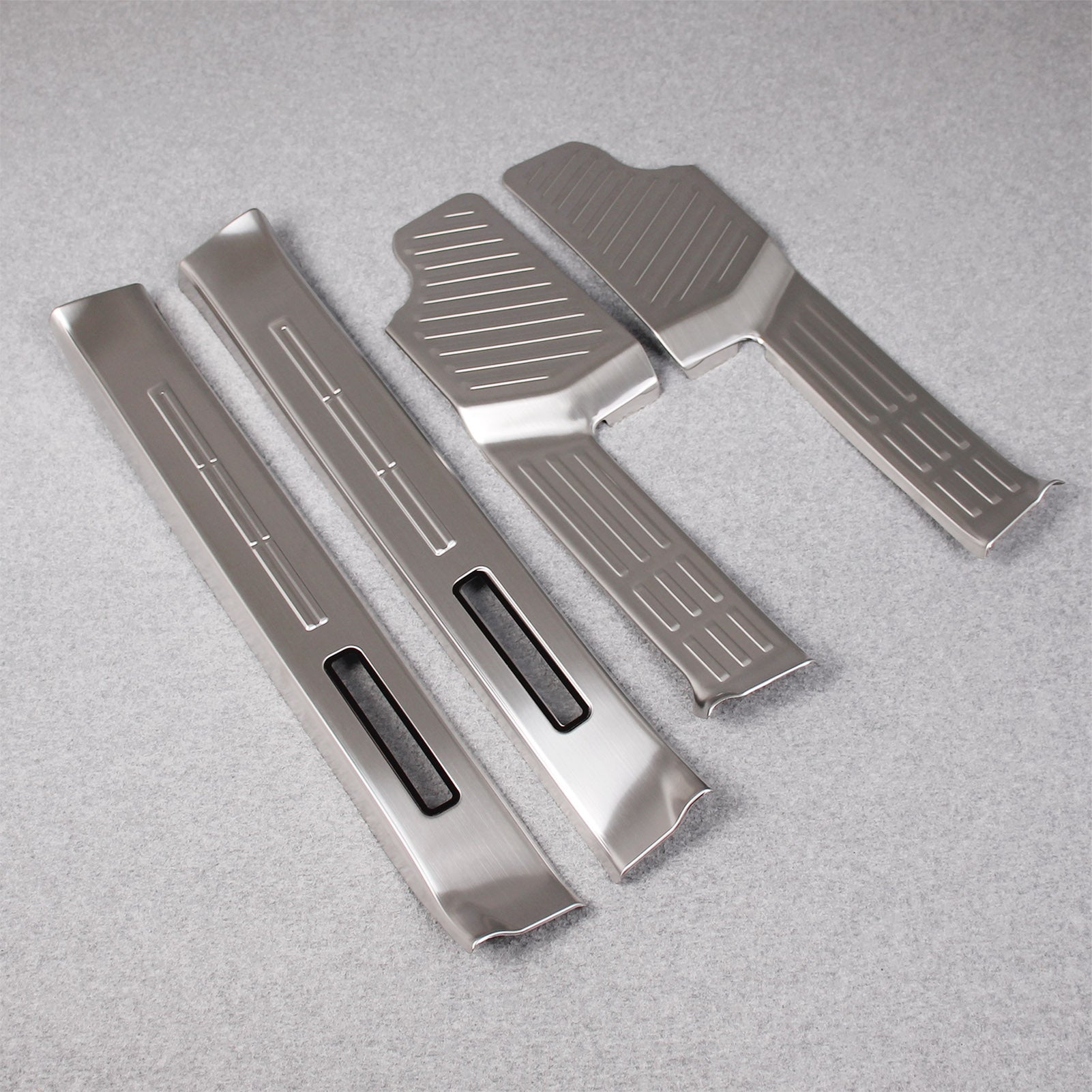 Fit for Lexus New GX GX550 Inside Door Sill Scuff Plate Guard Cover Trims Stainless Steel