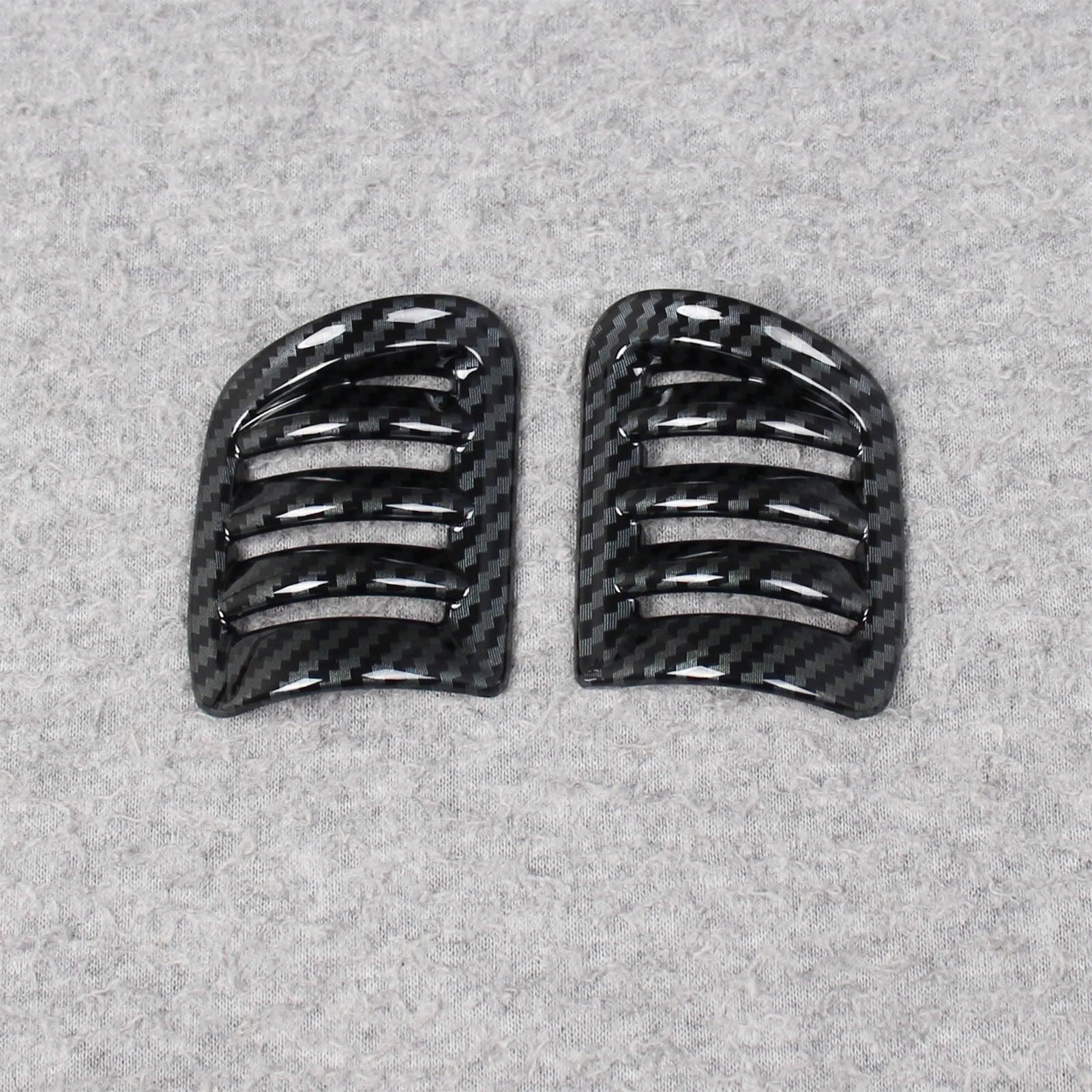 Fit for Ford Ranger 2024 2025 Interior Front Upper Air Condition Vent Outlet Cover Trims Carbon Fiber Pattern