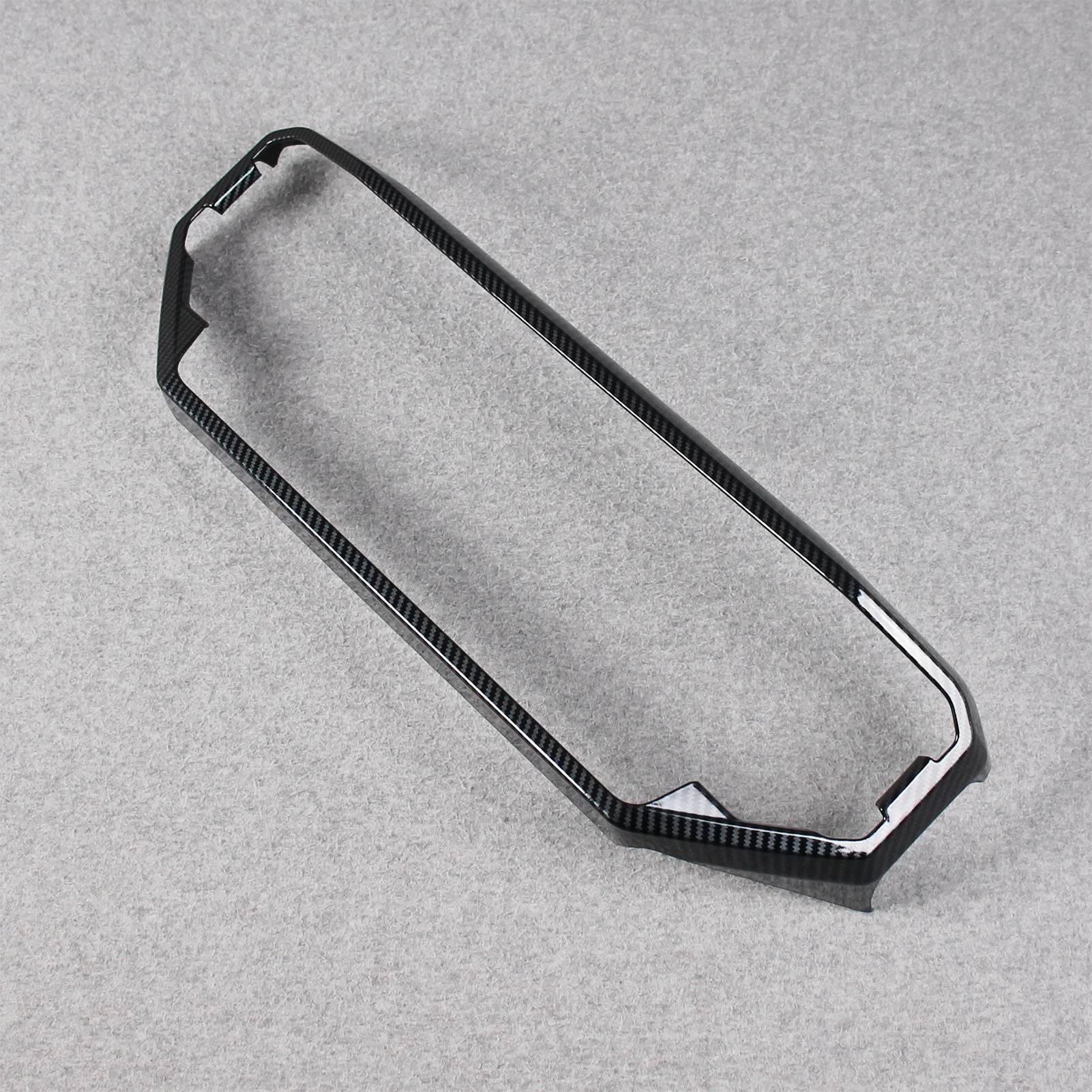 Toyota Tundra 2022 2023 Front Dashboard Panel Cover Trims Navigation Panel Cover Carbon Fiber Pattern