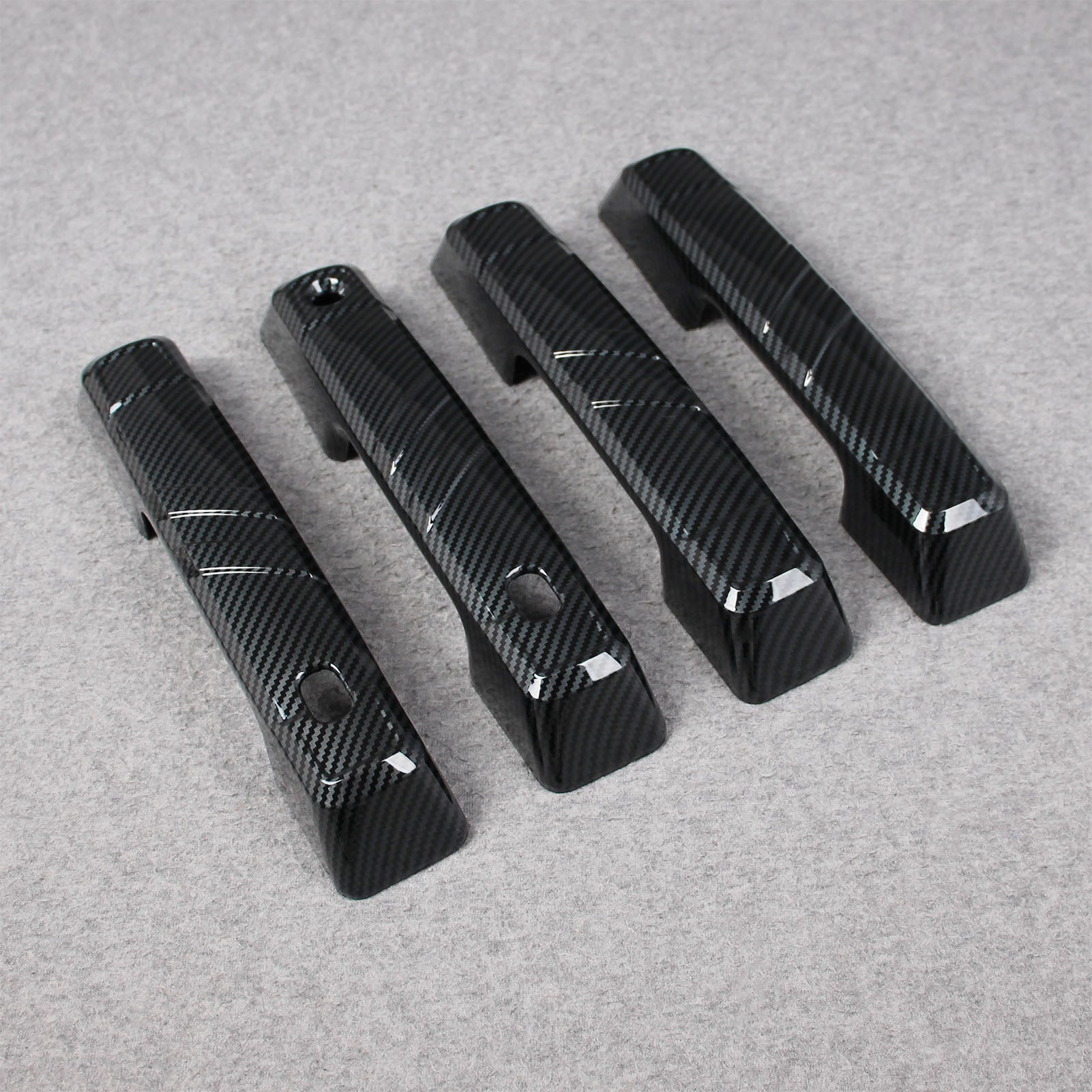 Fit for Ford Bronco 2023 2024 2025 4 Door Handle Cover Trims Carbon Fiber Pattern