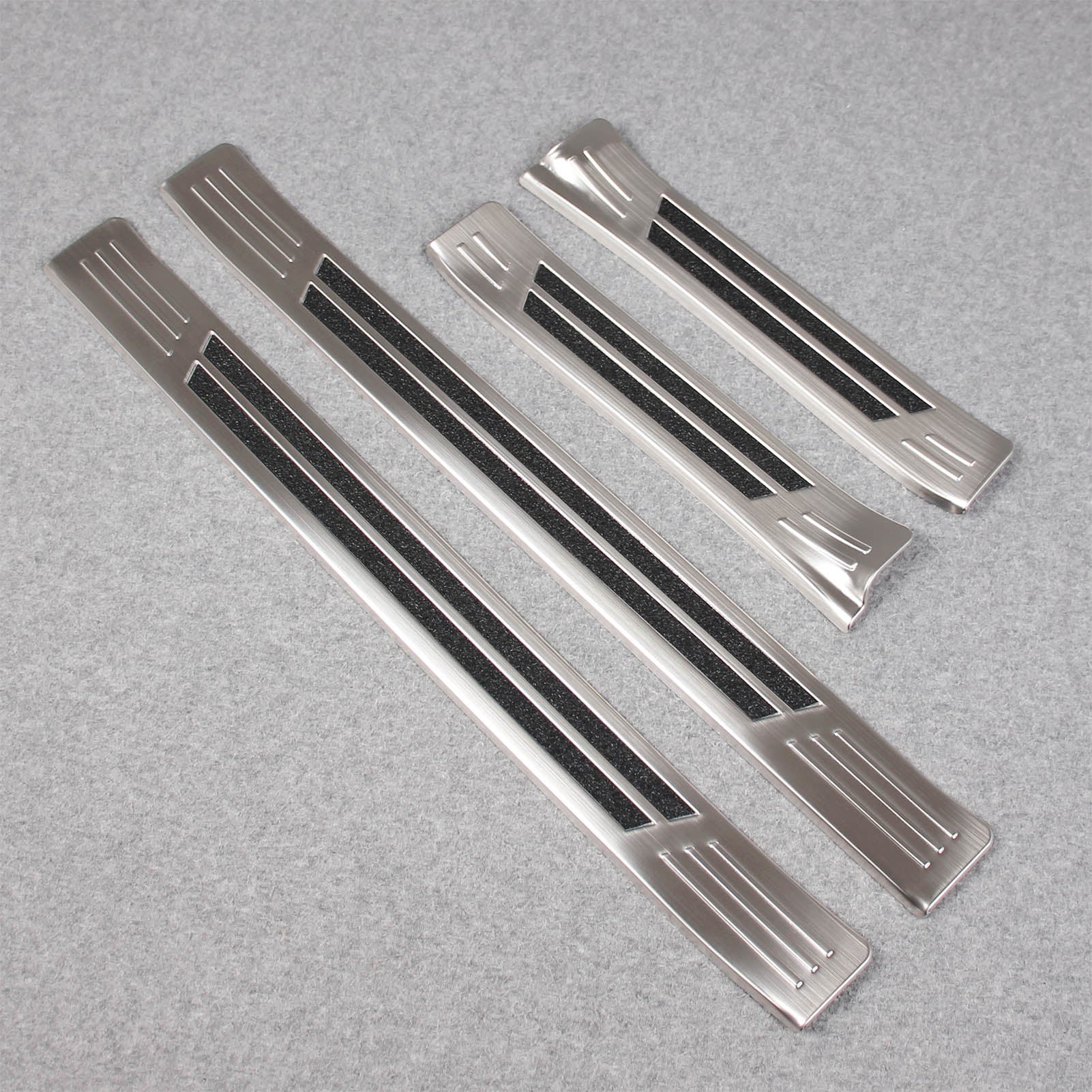 Fit for Subaru New Crosstrek 2024 Outside Door Sill Scuff Plate Guard Cover Trim Sport Style Stainless Steel