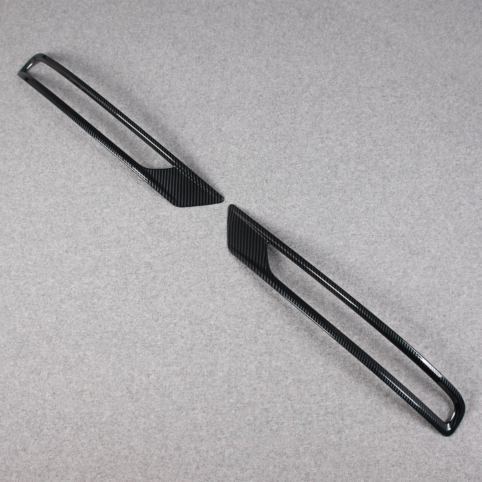 Mitsubishi New Outlander 2022 2023 Rear Fog Light Cover Trims Carbon Fiber Pattern