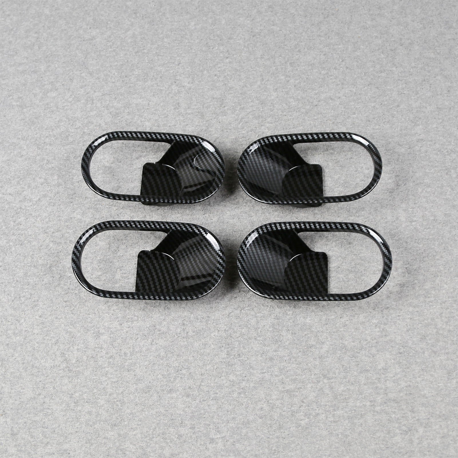 Fit for 2025 2026 New MINI Cooper/MINI Cooper S/MINI Convertible Interior Door Handle Cover Trims Carbon Fiber Black
