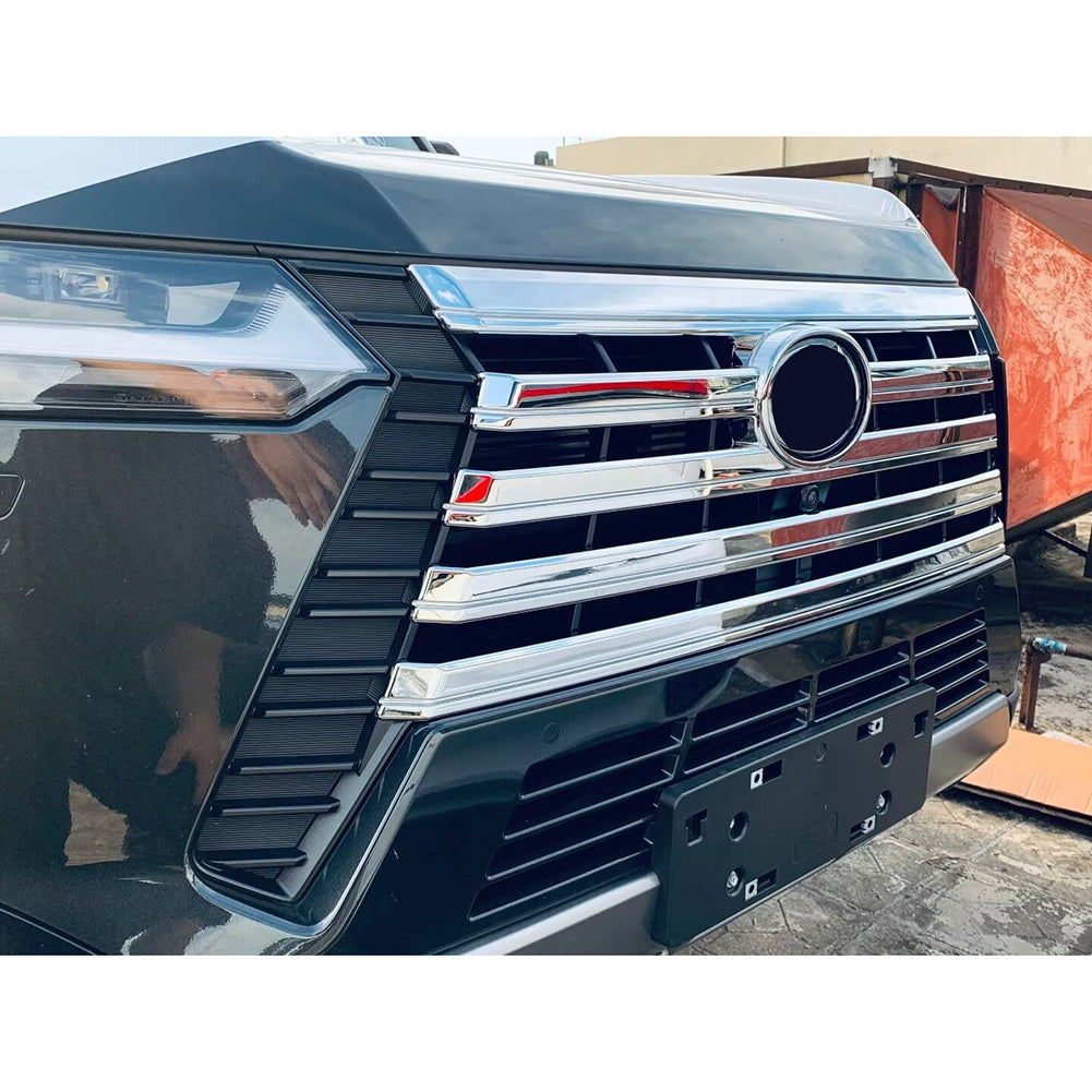 Fit for Lexus New GX GX550 2024 2025 Front Grill Grilled Cover Trim Trims Chrome