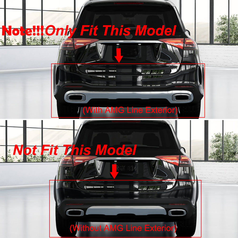 Fit for Benz New GLE 350 450 W167 2020 2021 2022 2023 2024 2025 Rear Bumper Sill Plate Guard Cover Trim Stainless Steel