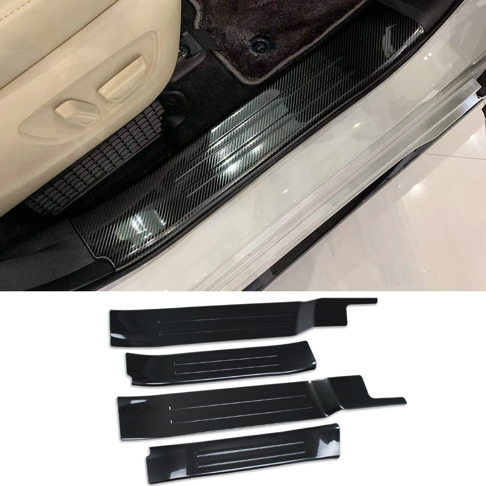 Fit for Toyota 2021 2022 Sienna Inside Door Sill Scuff Plate Guard Cover Trims Stainless Steel