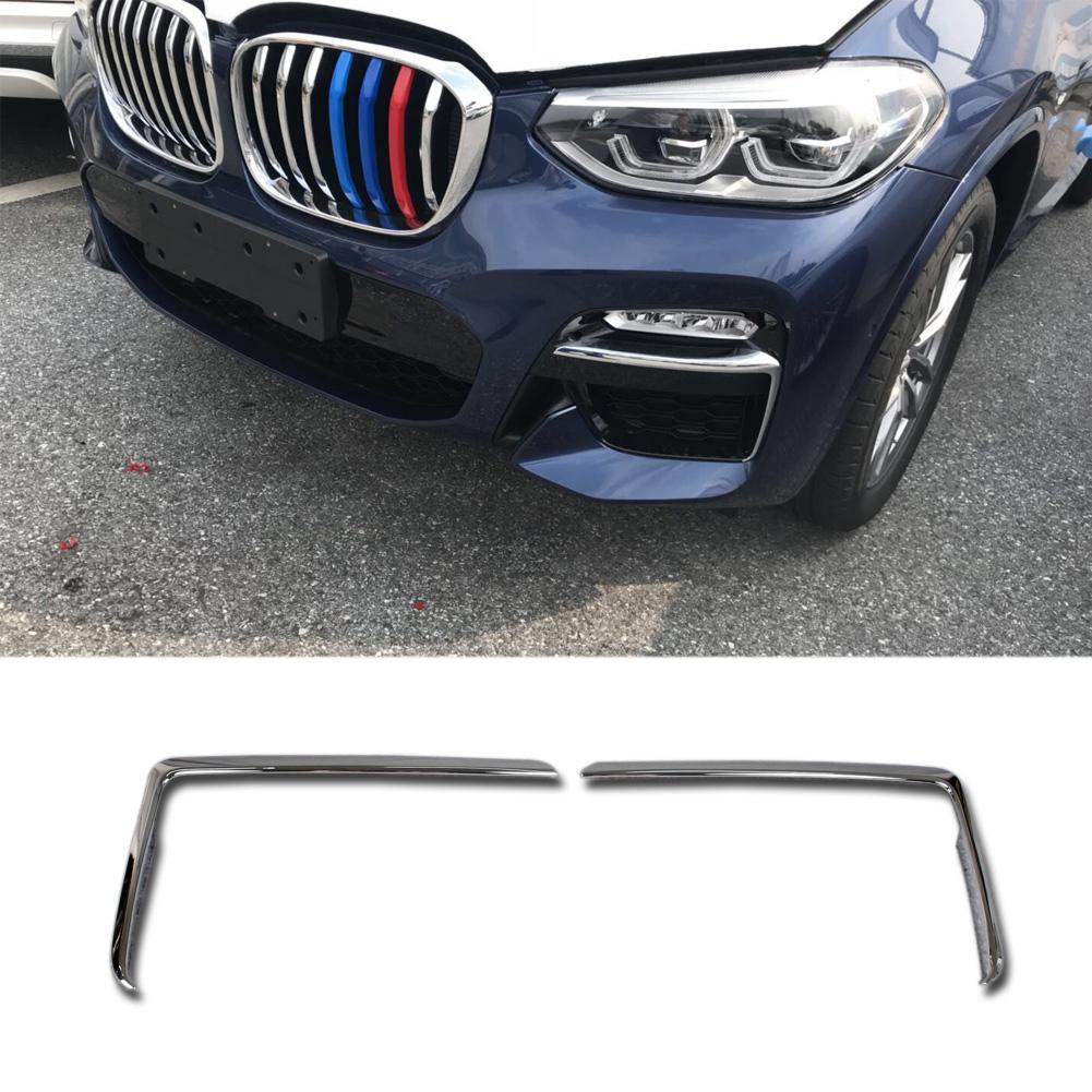 Fit For BMW X3 Sport 2018 2019 2020 2021 Front Corner Mesh Grill Molding Cover Trims