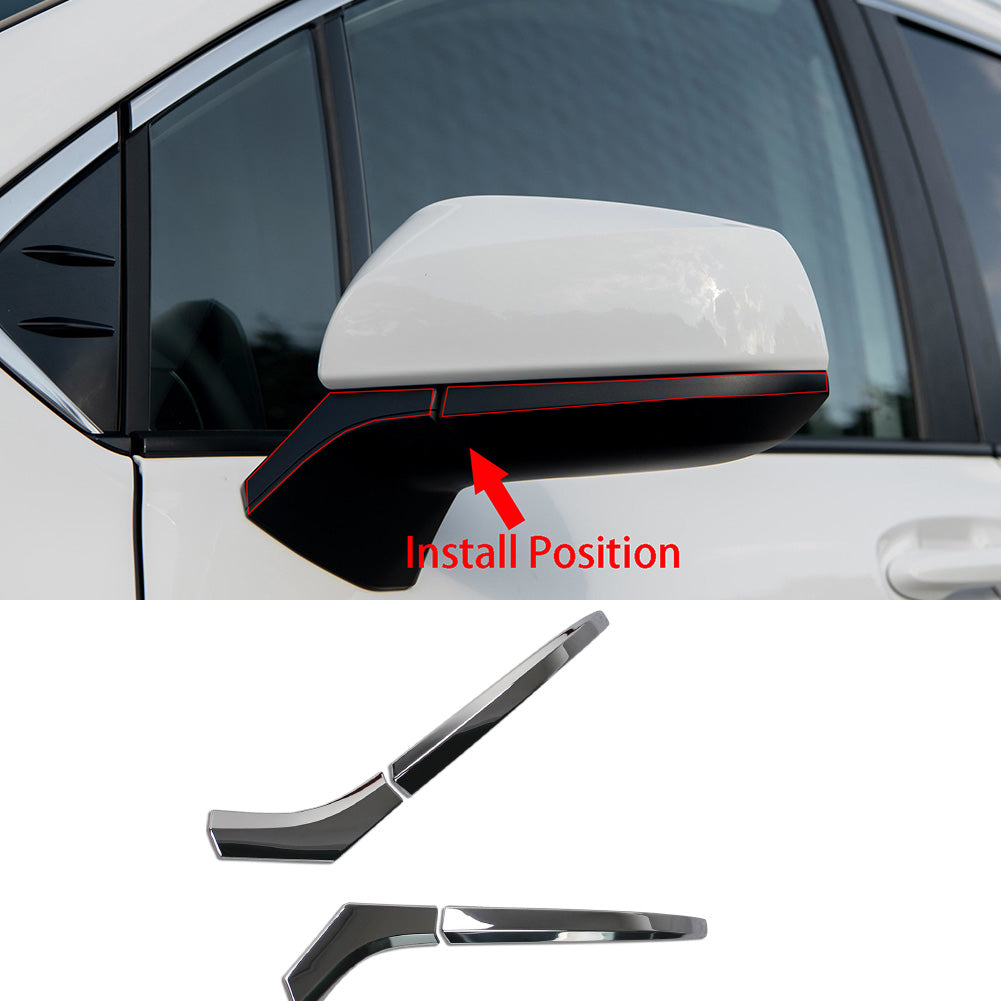 Fit for Toyota 2021 2022 2023 Sienna Chrome Rear View Mirror Side Molding Cover Trims (Fit for Sienna LE/XLE/XSE Model)