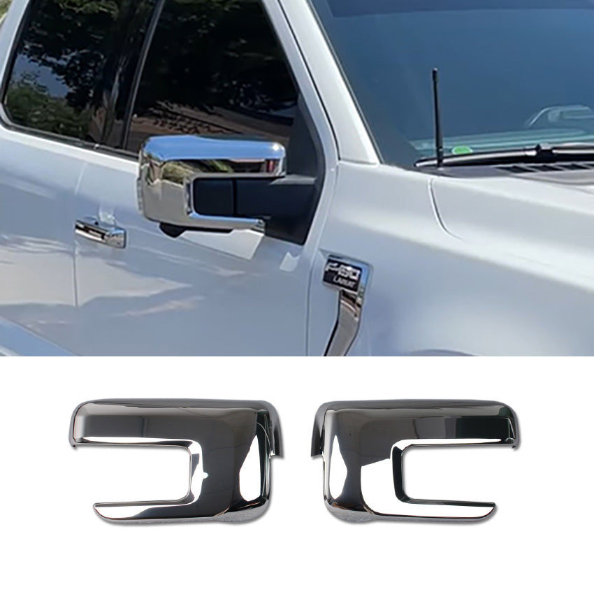 Fit for Ford New F-150 2021 F150 Rear View Mirror Side Molding Guard Cover Trims ABS