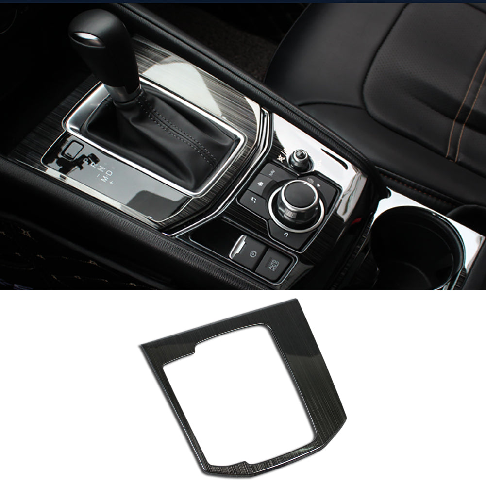 Fit for Mazda 2017 2018 2019 2020 2021 2022 2023 2024 CX-5 CX5 Gear Shift Knob Console Media Panel Cover Trim Stainless Steel