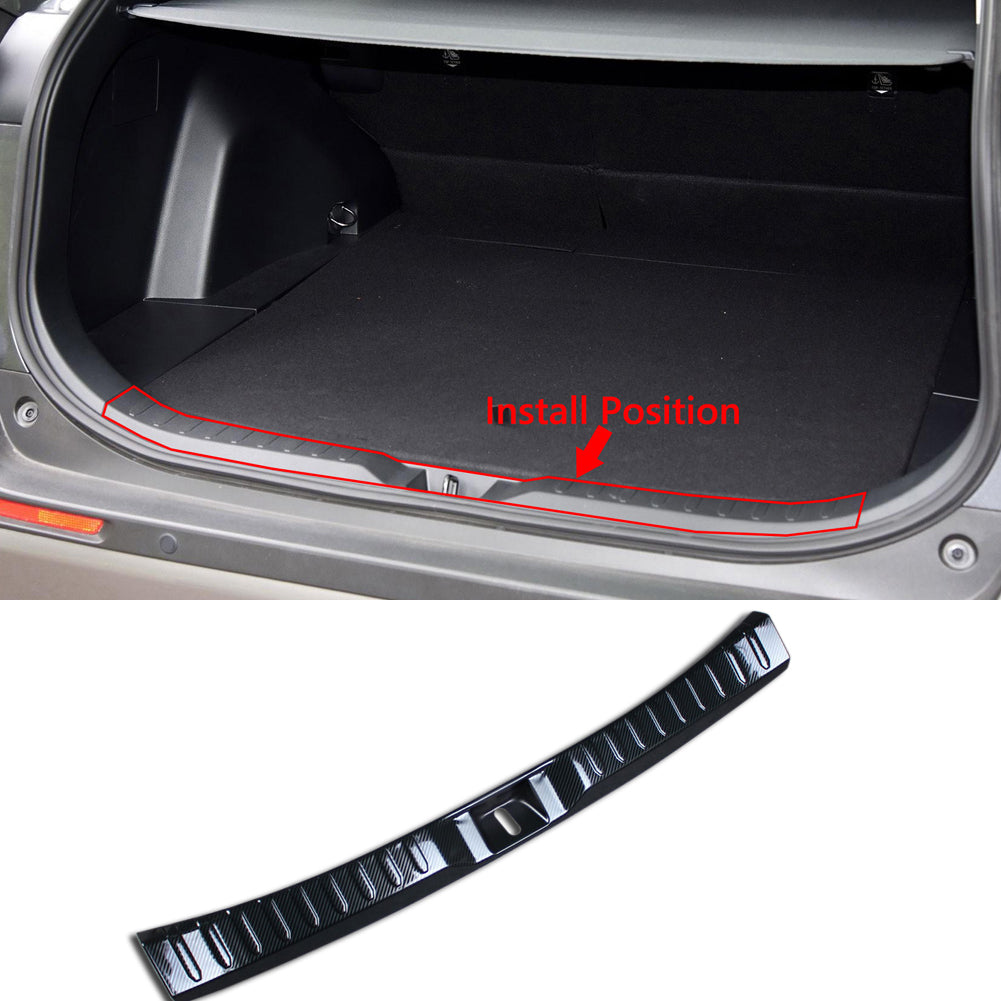 Fit for Toyota New RAV4 2019 2020 2021 2022 Rear Interior Bumper Sill Plate Guard Cover Trim Stainless Steel