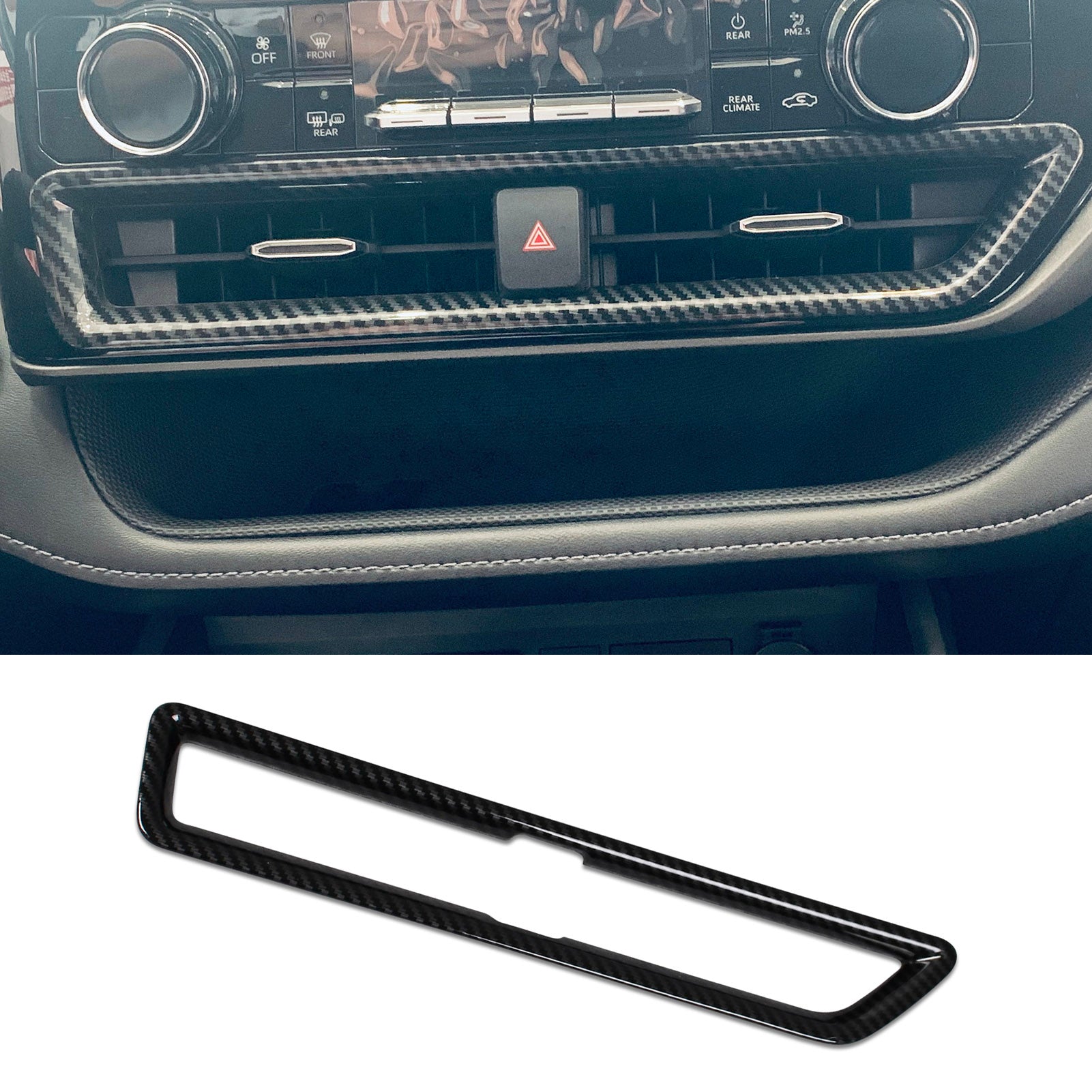 Fit for Toyota New Highlander 2020 2021 2022 Interior Front Center Control Air Condition Vent Cover Trim