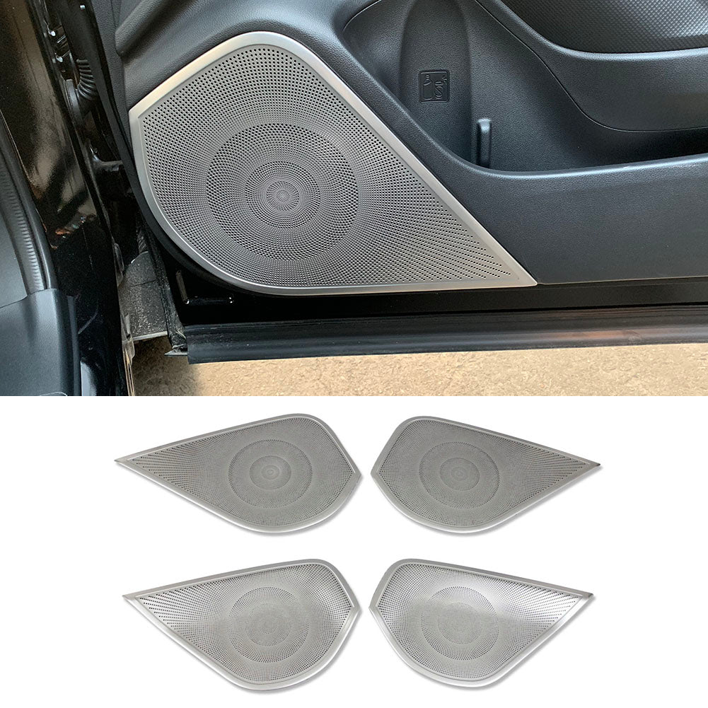 Fit For Subaru 2019 2020 2021 2022 Forester Door Speaker Sound Panel Cover Trims Stainless Steel
