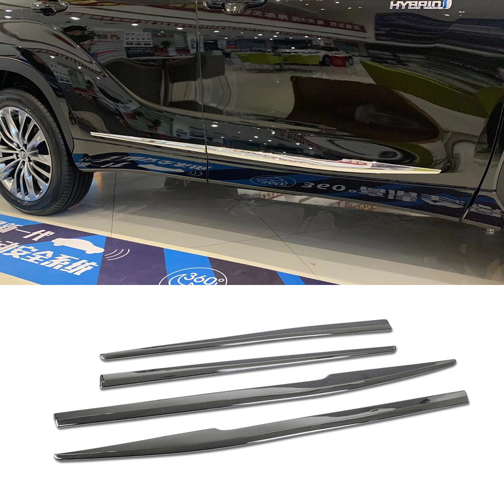 Fit for Toyota New Highlander 2020 2021 2022 Chrome Body Side Door Molding Cover Trims