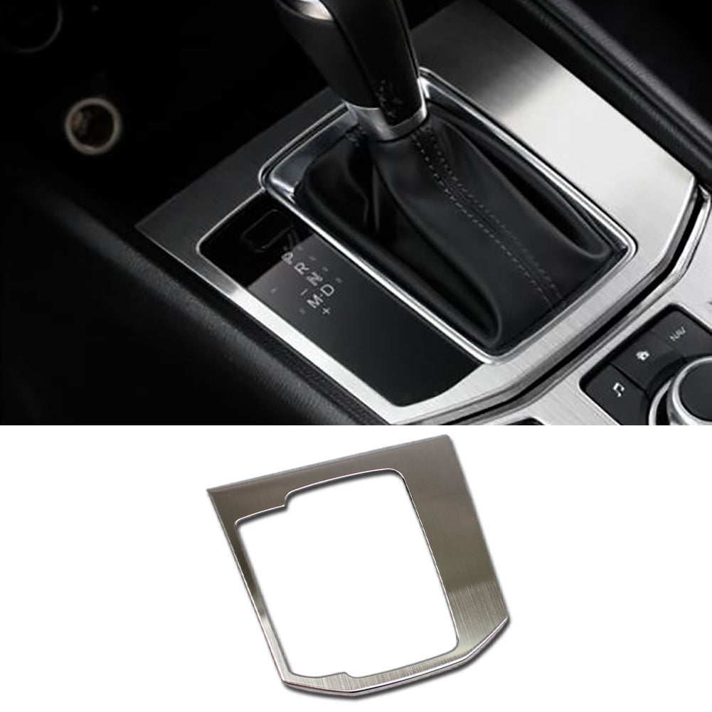 Fit for Mazda 2017 2018 2019 2020 2021 2022 2023 2024 CX-5 CX5 Gear Shift Knob Console Media Panel Cover Trim Stainless Steel