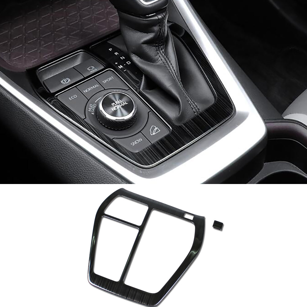 Fit for Toyota New RAV4 2019 2020 2021 2022 Gear Shift Knob Console Panel Cover Trim Stainless Steel