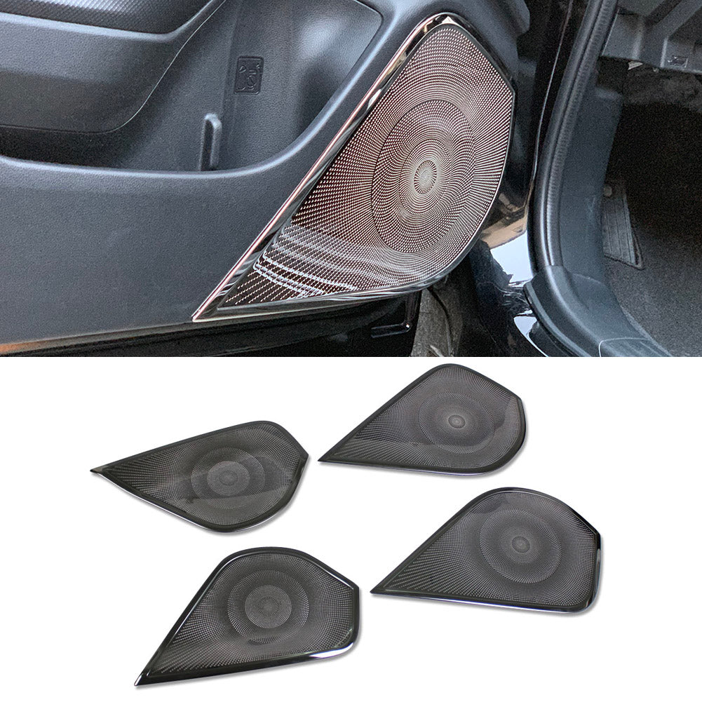 Fit For Subaru 2019 2020 2021 2022 Forester Door Speaker Sound Panel Cover Trims Stainless Steel