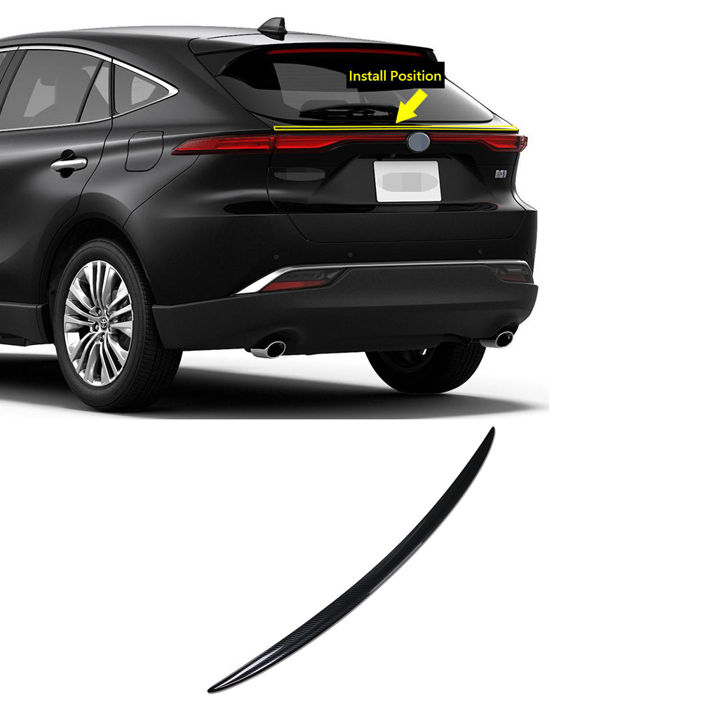 Fit for Toyota VENZA 2021 2022 2023 2024 Rear Trunk Wing Spoiler Cover Trim