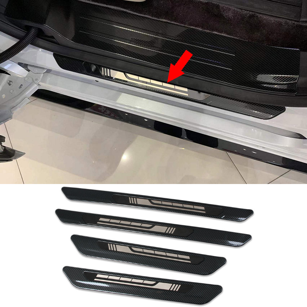 Fit for Toyota 2021 2022 2023 Sienna Outside Door Sill Scuff Plate Guard Cover Trim Stainless Steel