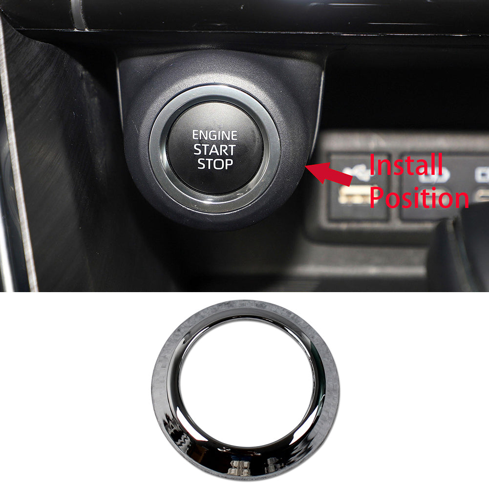 Fit for Toyota Venza 2021 2022 2023 2024 Interior Engine Start Button Ring Cover Trim