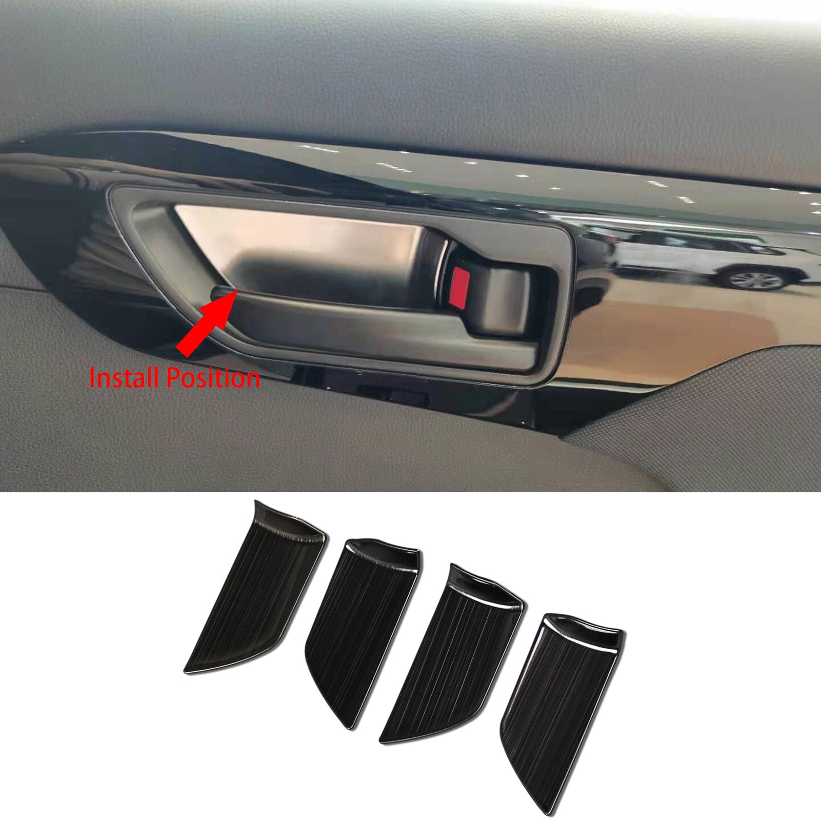 Fit for Toyota New Highlander 2020 2021 2022 Interior Door Handle Bowl Panel Cover Trims