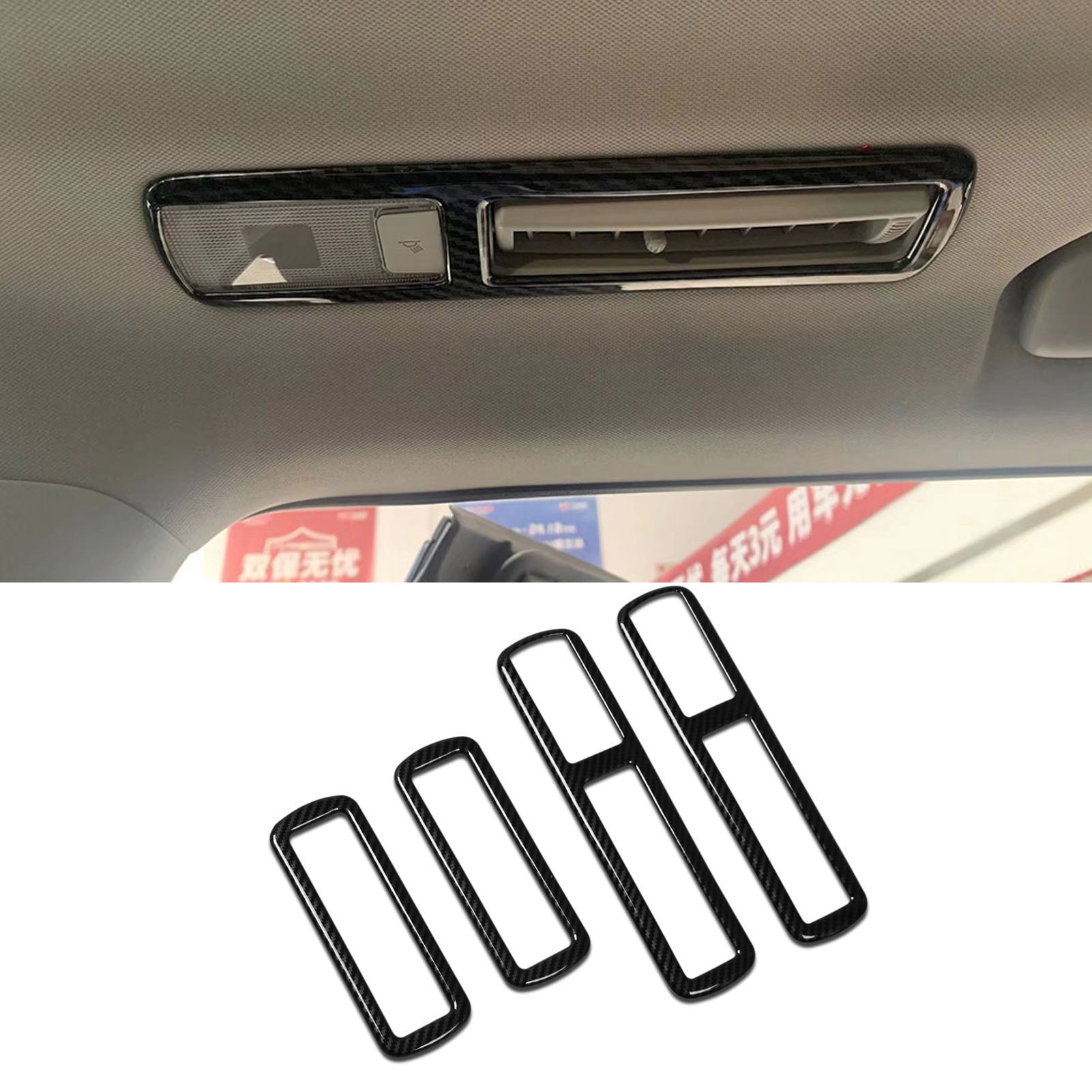 Fit for Toyota New Highlander 2020 2021 2022 2023 Interior Rear Seat Air Condition Vent Outlet Cover Trim