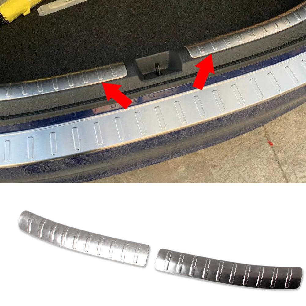 Fit for Honda New Civic 2022 Sedan Rear Interior Bumper Guard Plate Cover Trim Stainless Steel