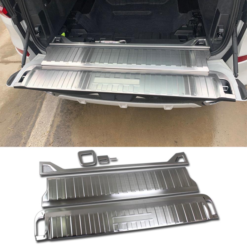 Fit for BMW 2019 2020 2021 New X5 G05 Rear Inside Bumper Sill Plate Guard Cover Trim Stainless Steel