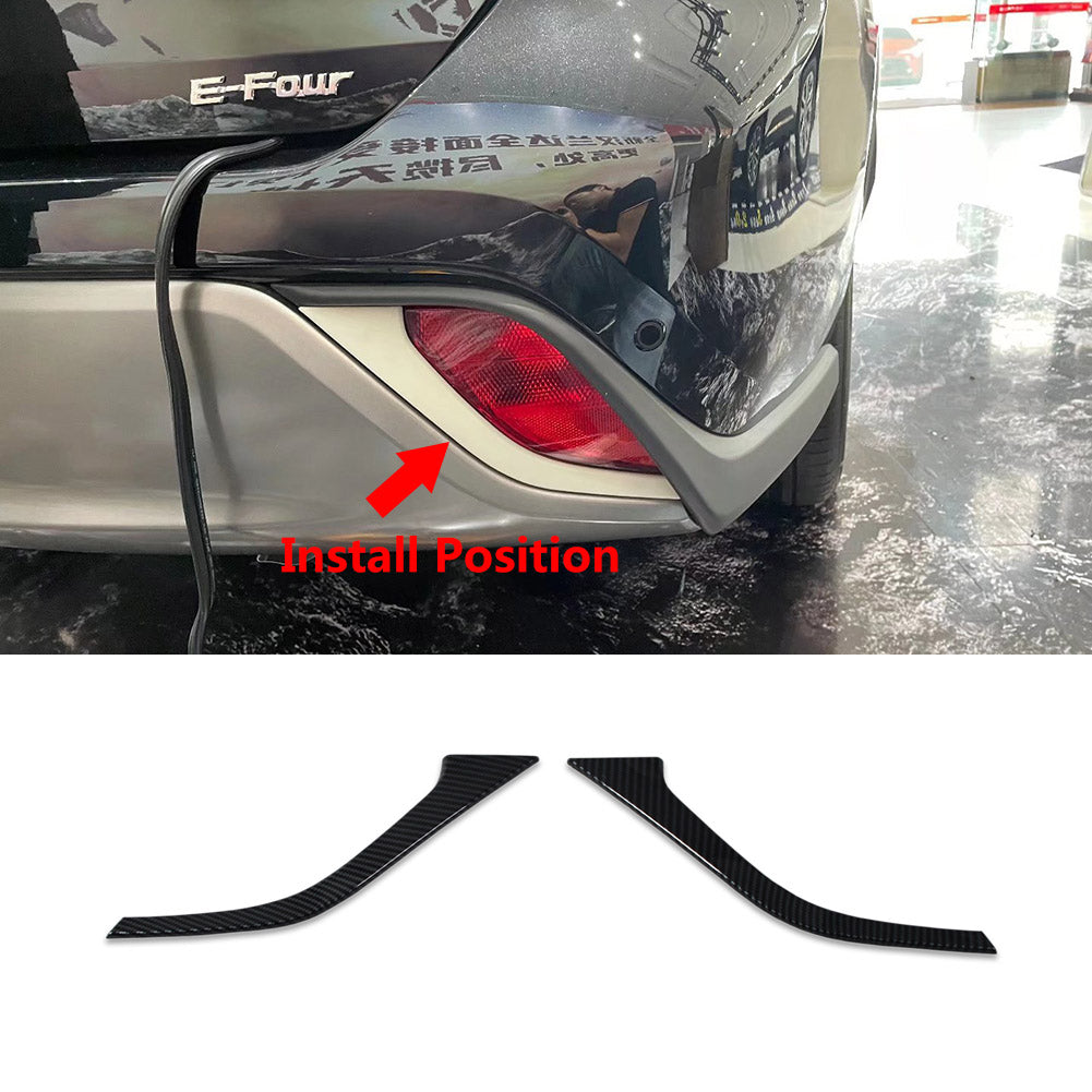 Fit for Toyota New Highlander 2020 2021 2022 2023 2024 Rear Fog Light Cover Trims Carbon Fiber Design