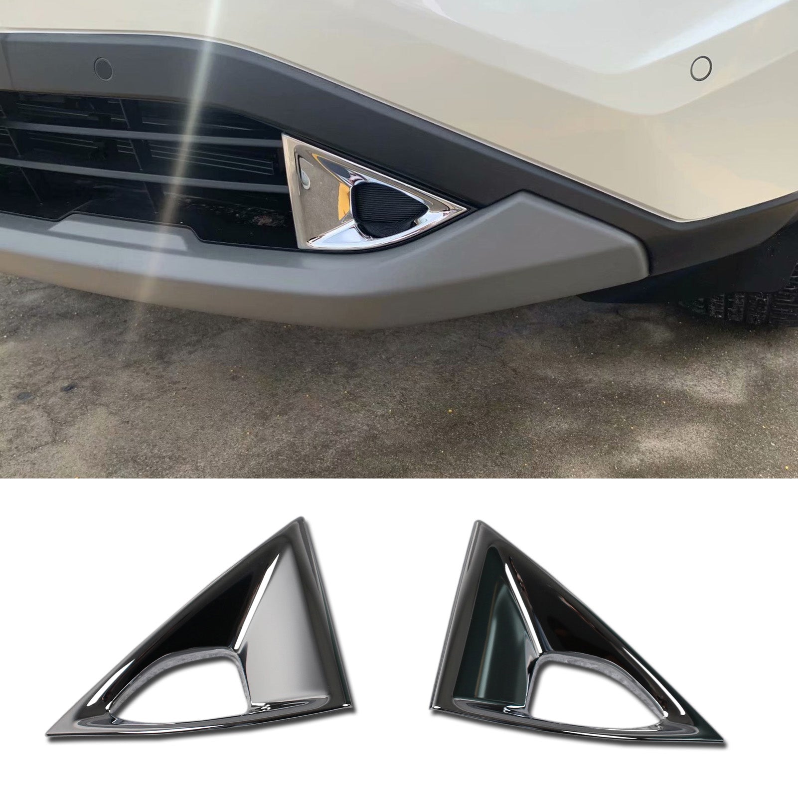 Fit for Nissan New Rogue 2021 2022 Chrome Front Lower Fog Light Lamp Cover Trims