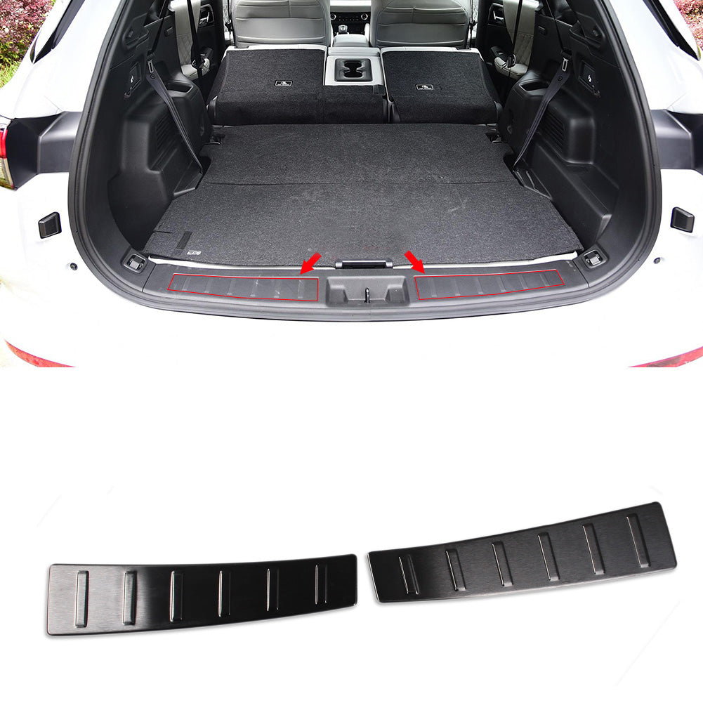 Fit for Mitsubishi New Outlander 2022 2023 Rear Inside Bumper Protector Guard Cargo Scuff Plate Cover Trim