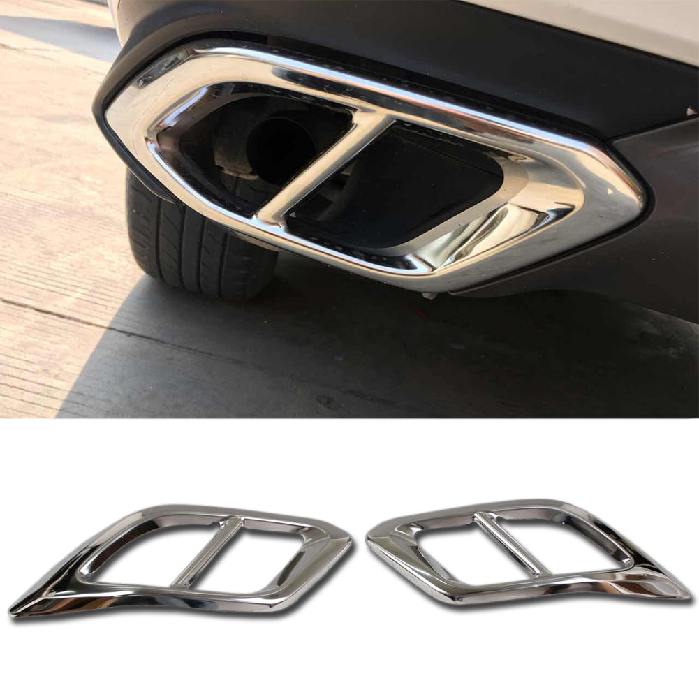Fit for Lexus RX350 RX450H 2016 2017 2018 2019 2021 2022 Exhaust Muffler Pipe Tip Modling Cover Trims Stainless Steel