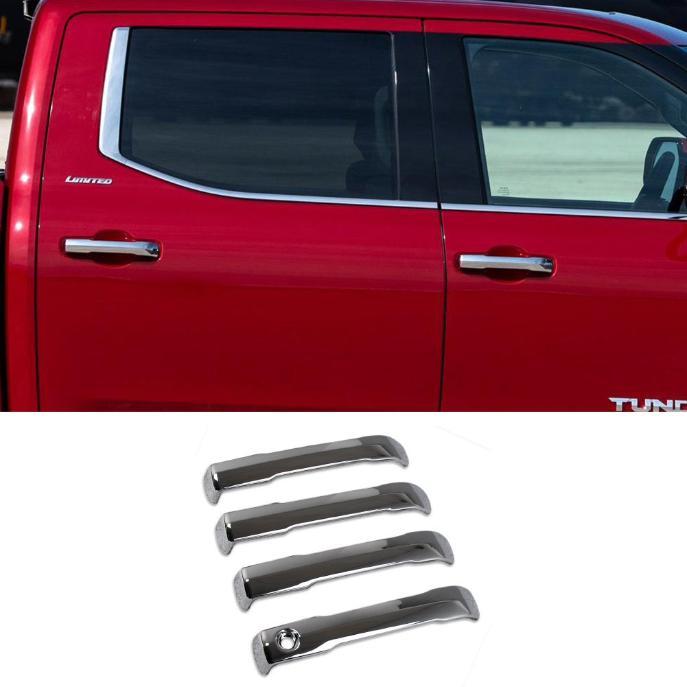  Fit for Toyota Tundra 2022 Chrome Door Handle Cover Trims ABS