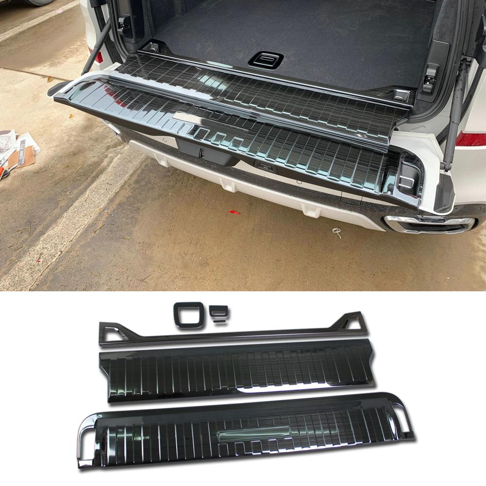 Fit for BMW 2019 2020 2021 New X5 G05 Rear Inside Bumper Sill Plate Guard Cover Trim Stainless Steel
