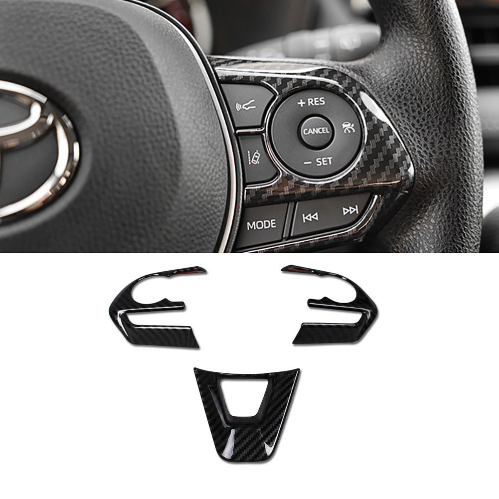 Fit for Toyota New RAV4 2019 2020 2021 2022 Wheel Steering Trim Panel Cover Trims