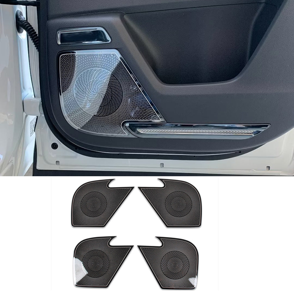  Honda CRV CR-V 2023 Interior 4 Door Sound Speaker Cover Trims Stainless Steel