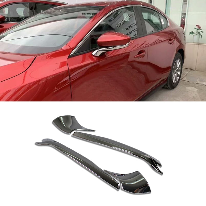 Fit for 2019 2020 2021 2022 Mazda 3 Axela Rear View Mirror Side Molding Guard Cover Trims Chrome